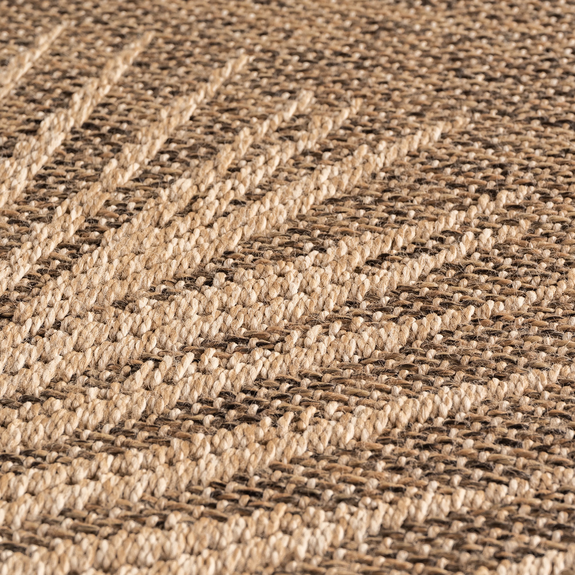 Outdoorteppich AYYILDIZ TEPPICHE "TIMBER 1403", braun, B:80cm H:5mm L:250cm, Polypropylen, Teppiche, Outdoorteppich, Läufer, In und Outdoor, Jute Sisal Optik, Wohnzimmer, Aussenbereich 3