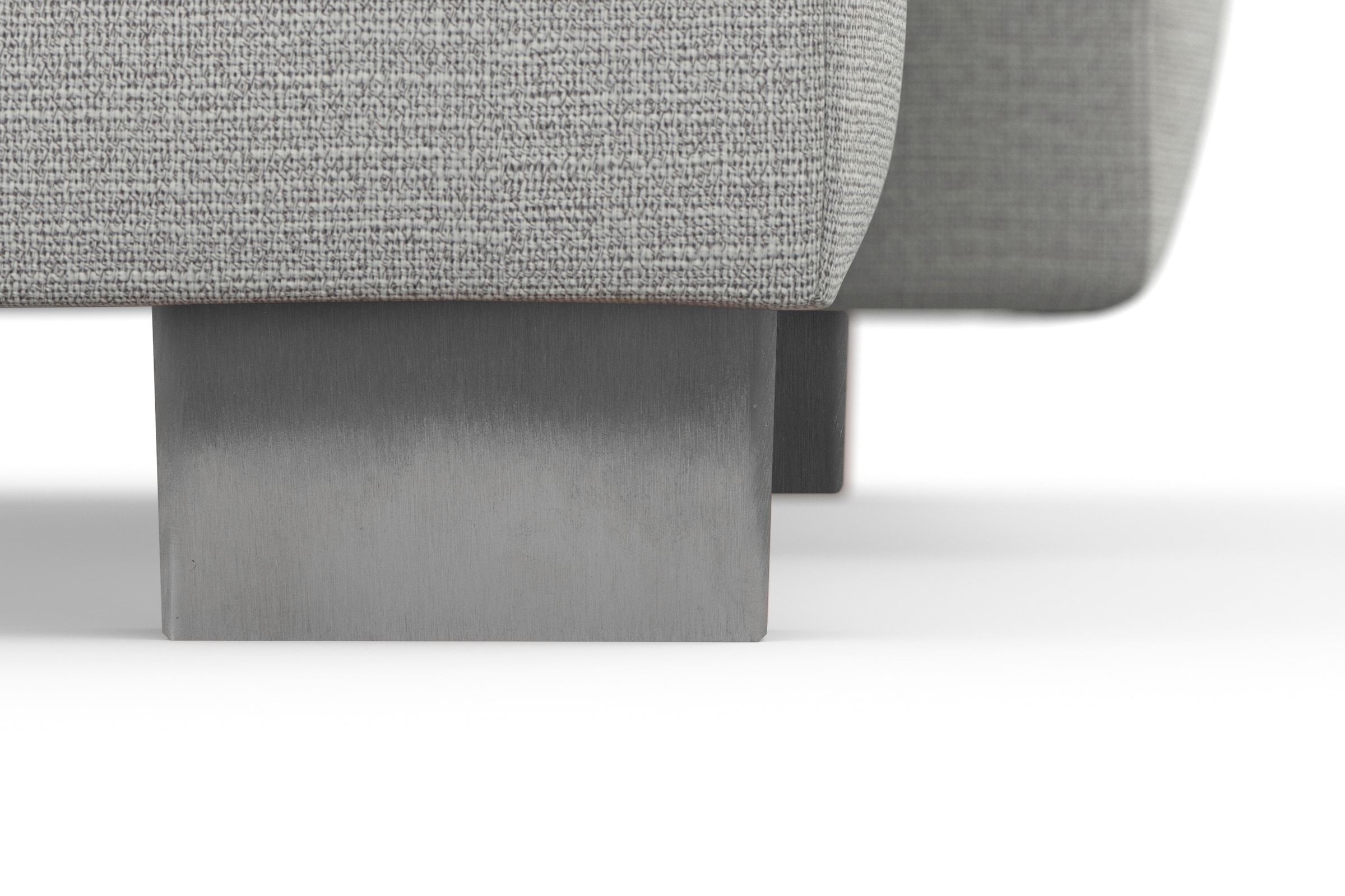 sit&more Ecksofa »Dundee L-Form« mit Federkern und Edelstahlfüßen, wahlweise mit Kopfteilverstellung