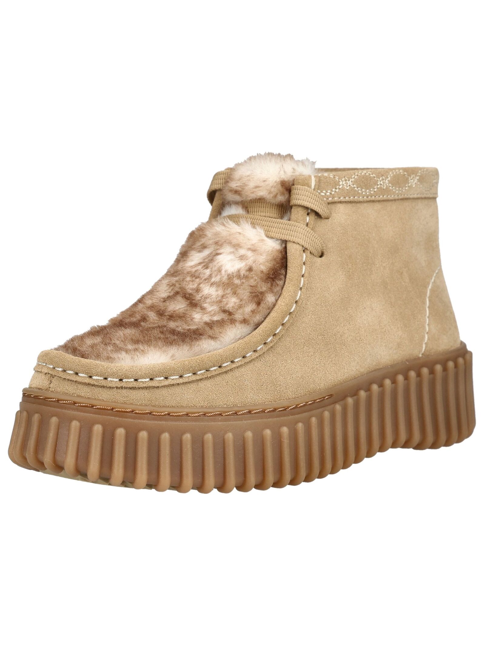 Clarks Plateaustiefelette "Clarks Stiefelette Veloursleder"