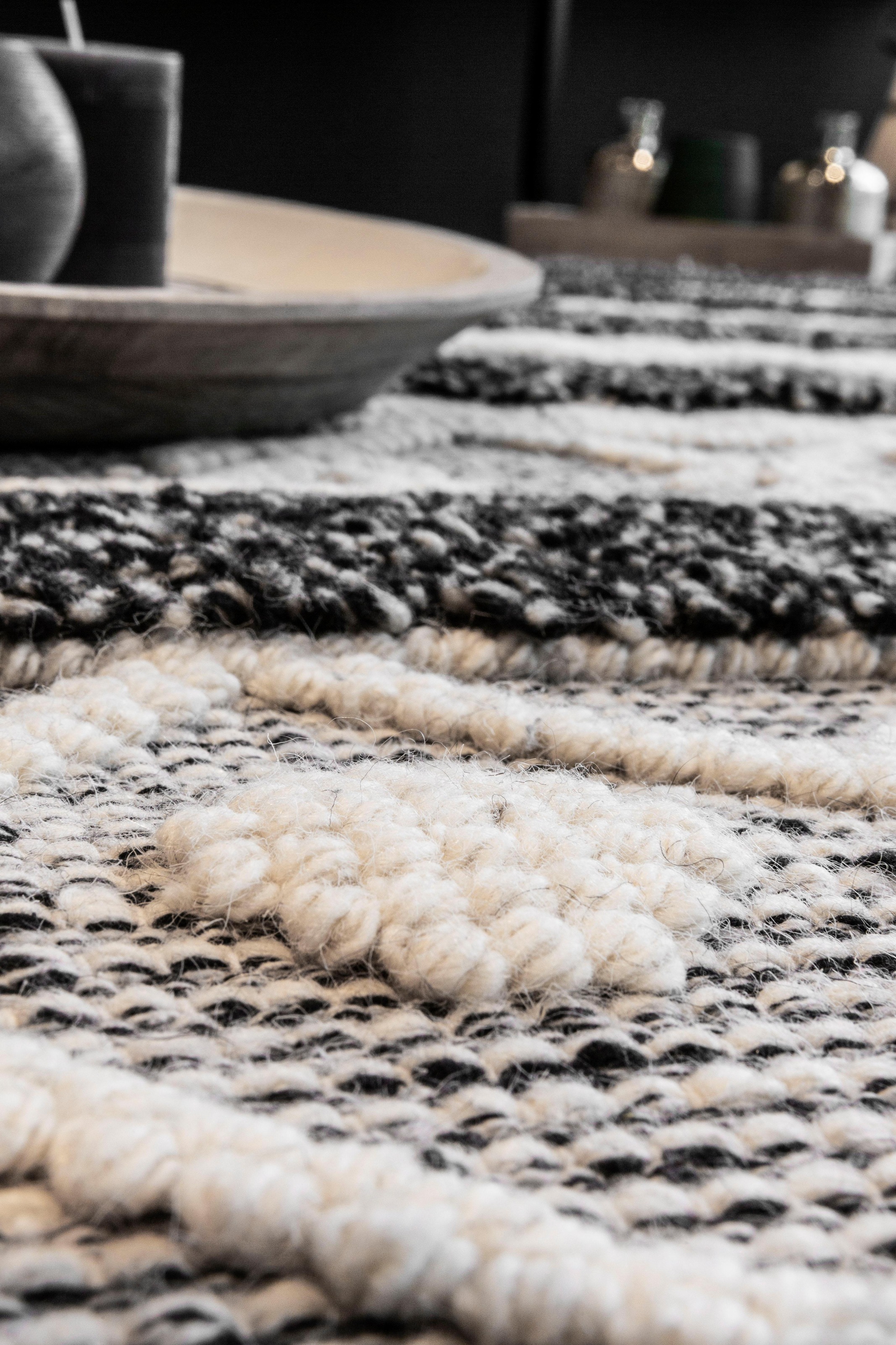 LUXOR living Wollteppich »Fano«, rechteckig, 22 mm Höhe, reine Wolle, handgewebt, mit Fransen, Wohnzimmer