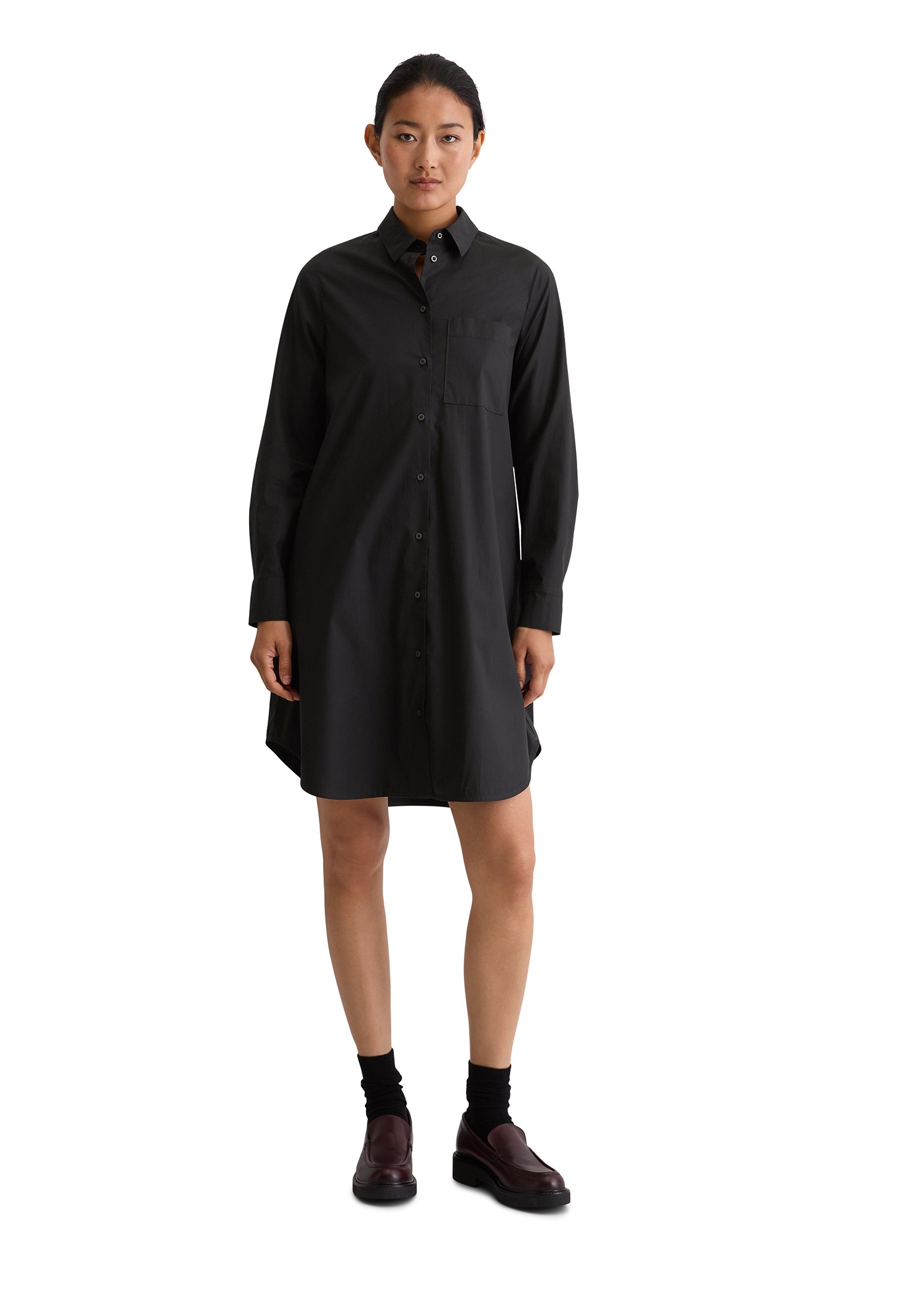 Marc O'Polo Hemdblusenkleid »aus Baumwoll-Stretch«