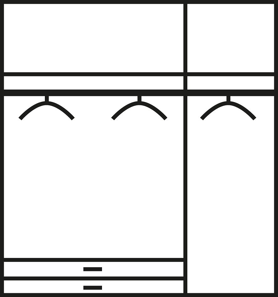 Thumbnail - rauch Kleiderschrank "Drehtürenschrank Schrank Garderobe Wäscheschrank Schlafzimmer ALVOR"