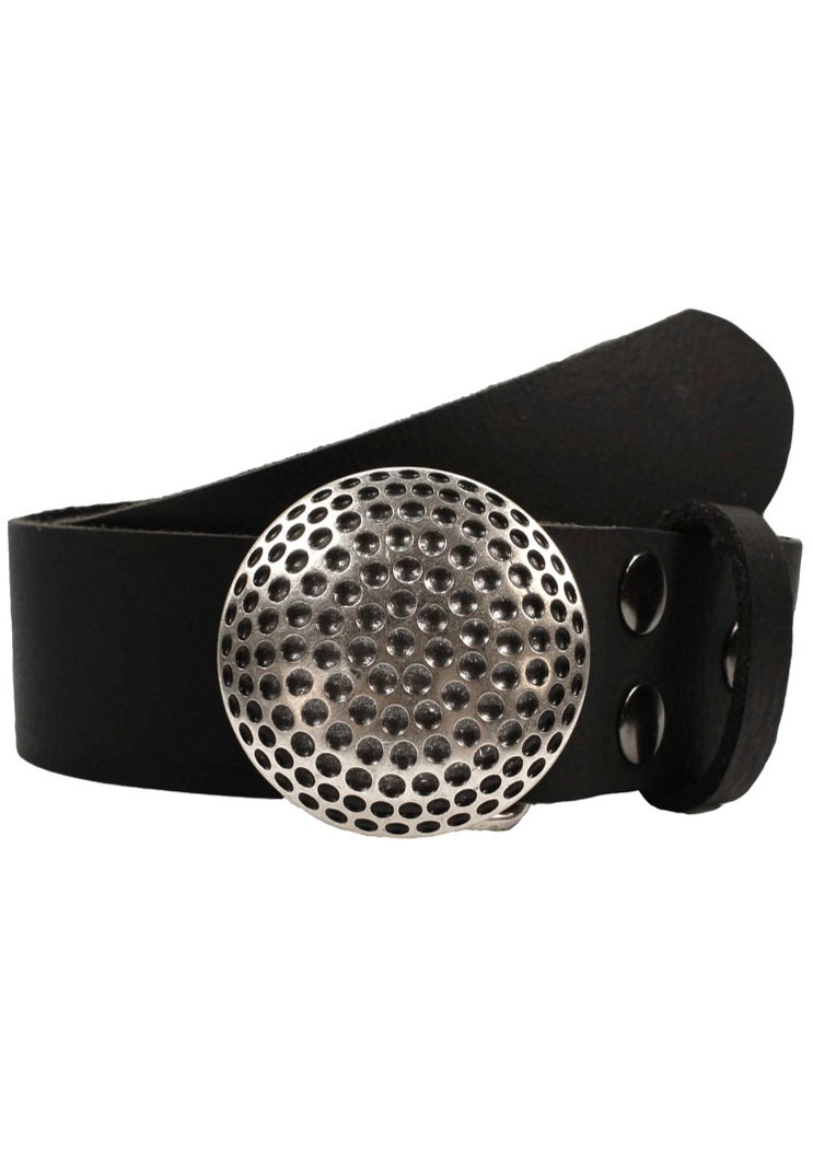 Rettungsring Gürtel Ledergürtel mit austauschbarer Schließe "Golfball Silbe günstig online kaufen