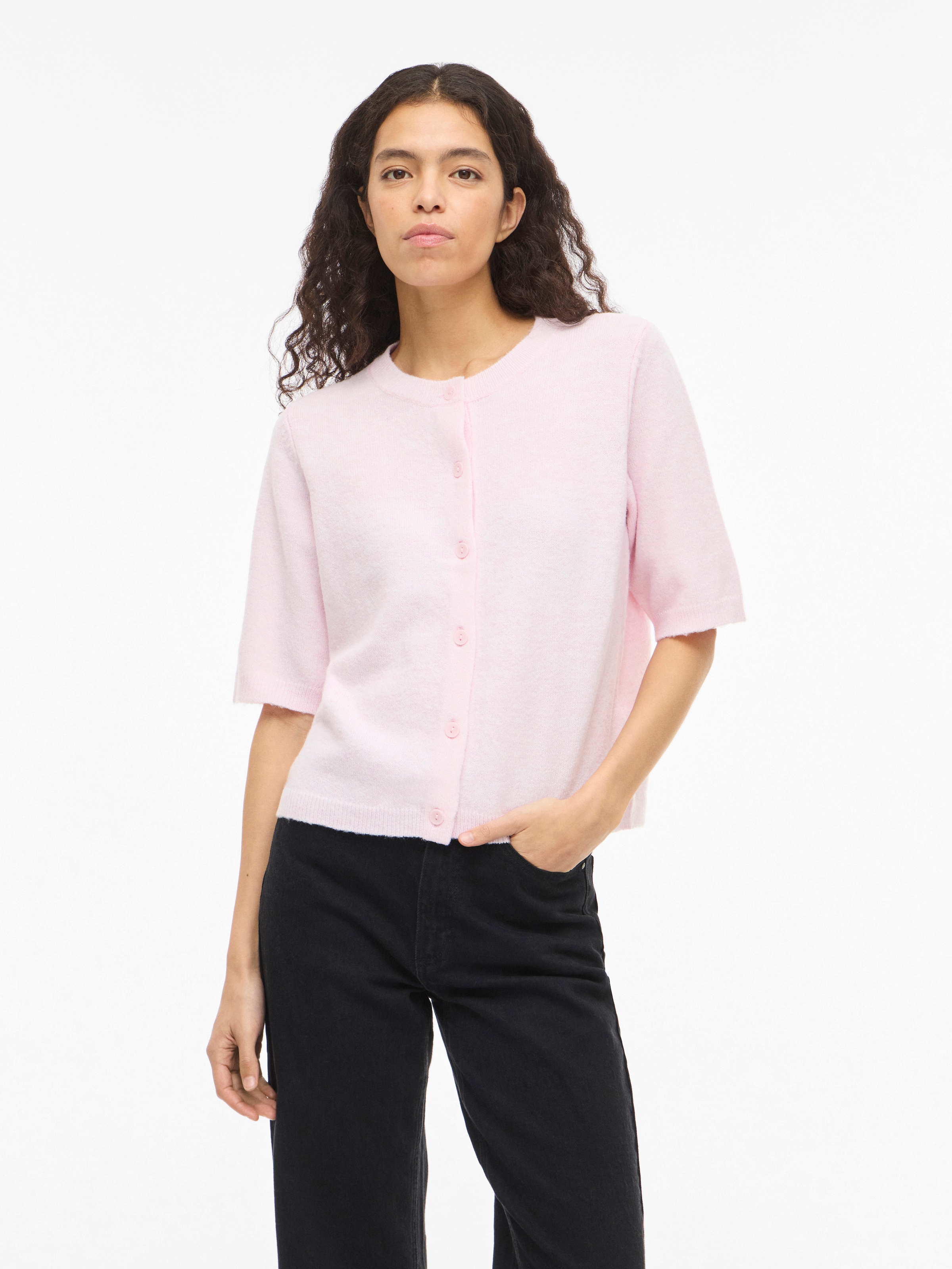 Vila Strickjacke "VILIGA 2/4 O-NECK KNIT CARDIGAN - NOOS" günstig online kaufen