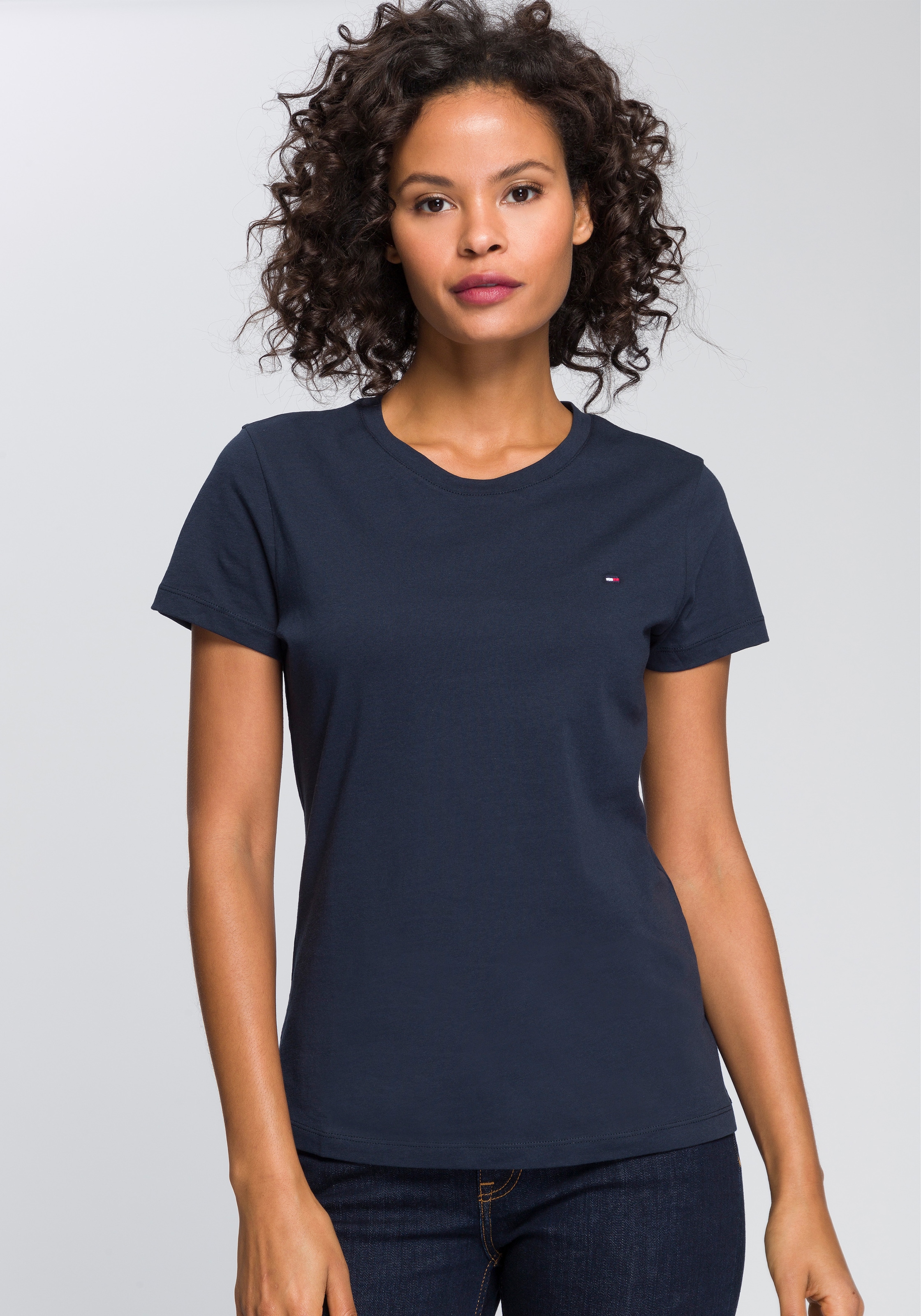 Tommy Hilfiger T-Shirt "HERITAGE CREW NECK TEE", mit Tommy Hilfiger Logo-Fl günstig online kaufen