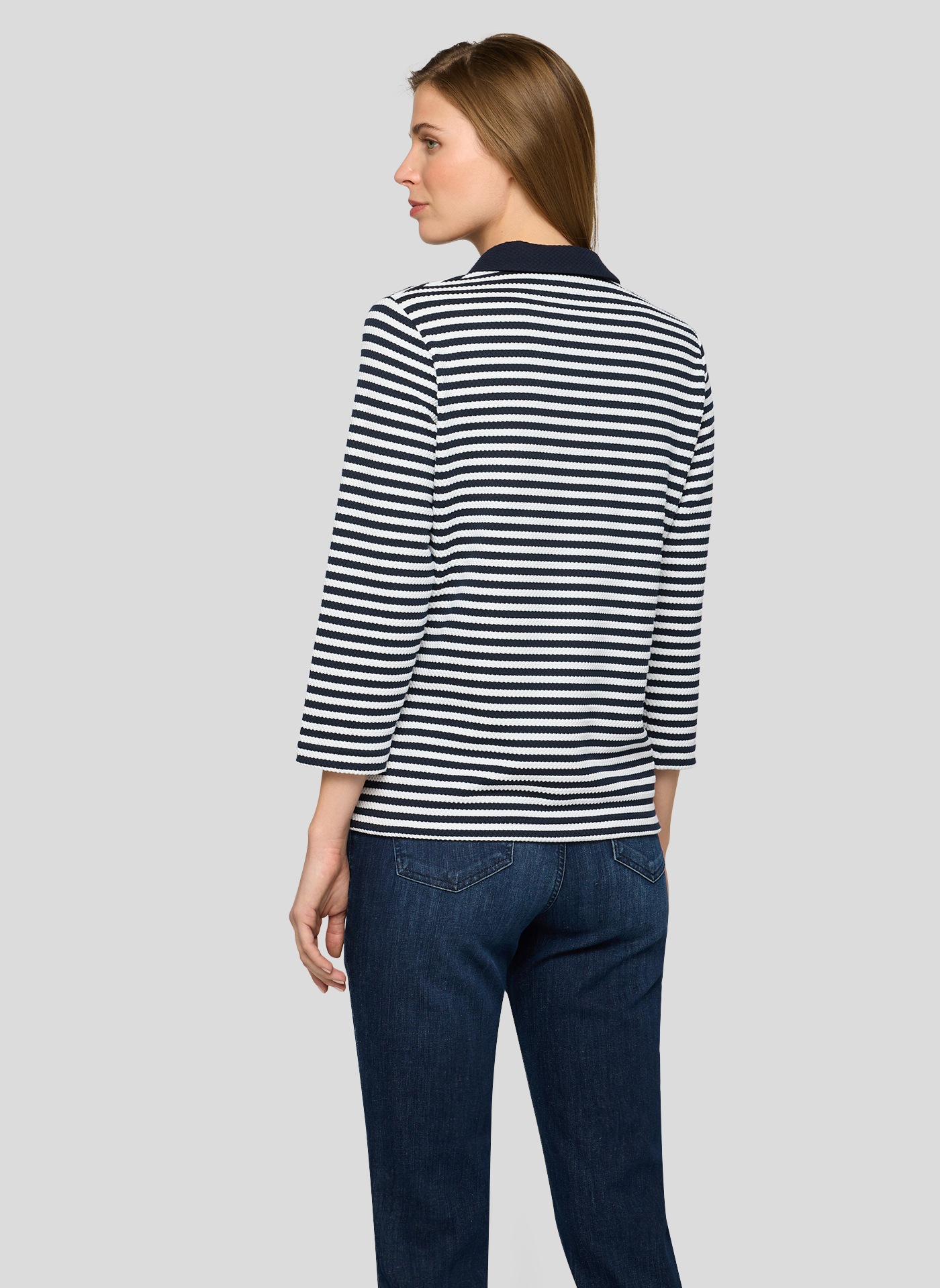 Rabe 3/4-Arm-Shirt mit Streifen Muster günstig online kaufen