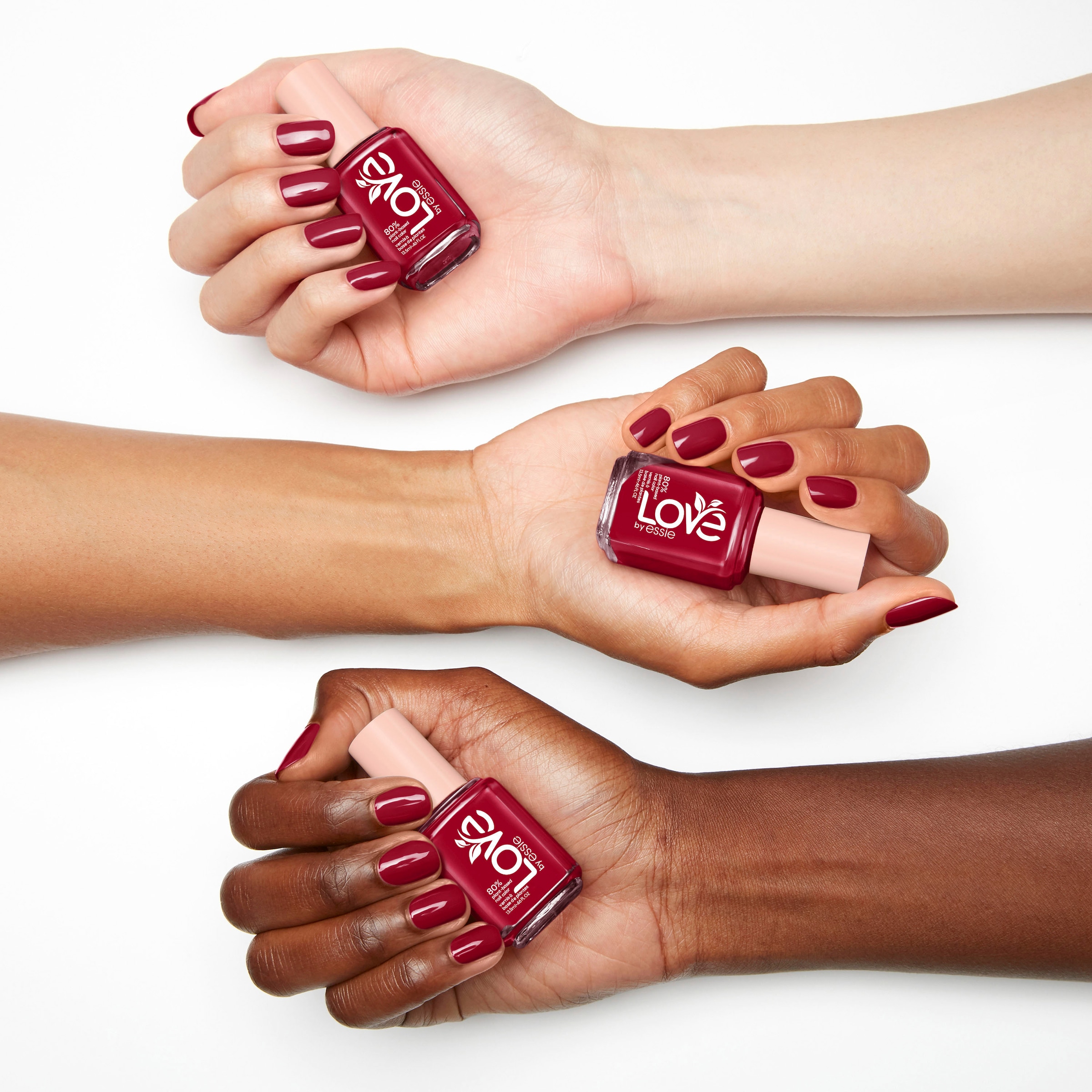 essie Nagellack »Love«, 80% pflanzenbasierte, natürliche Formel