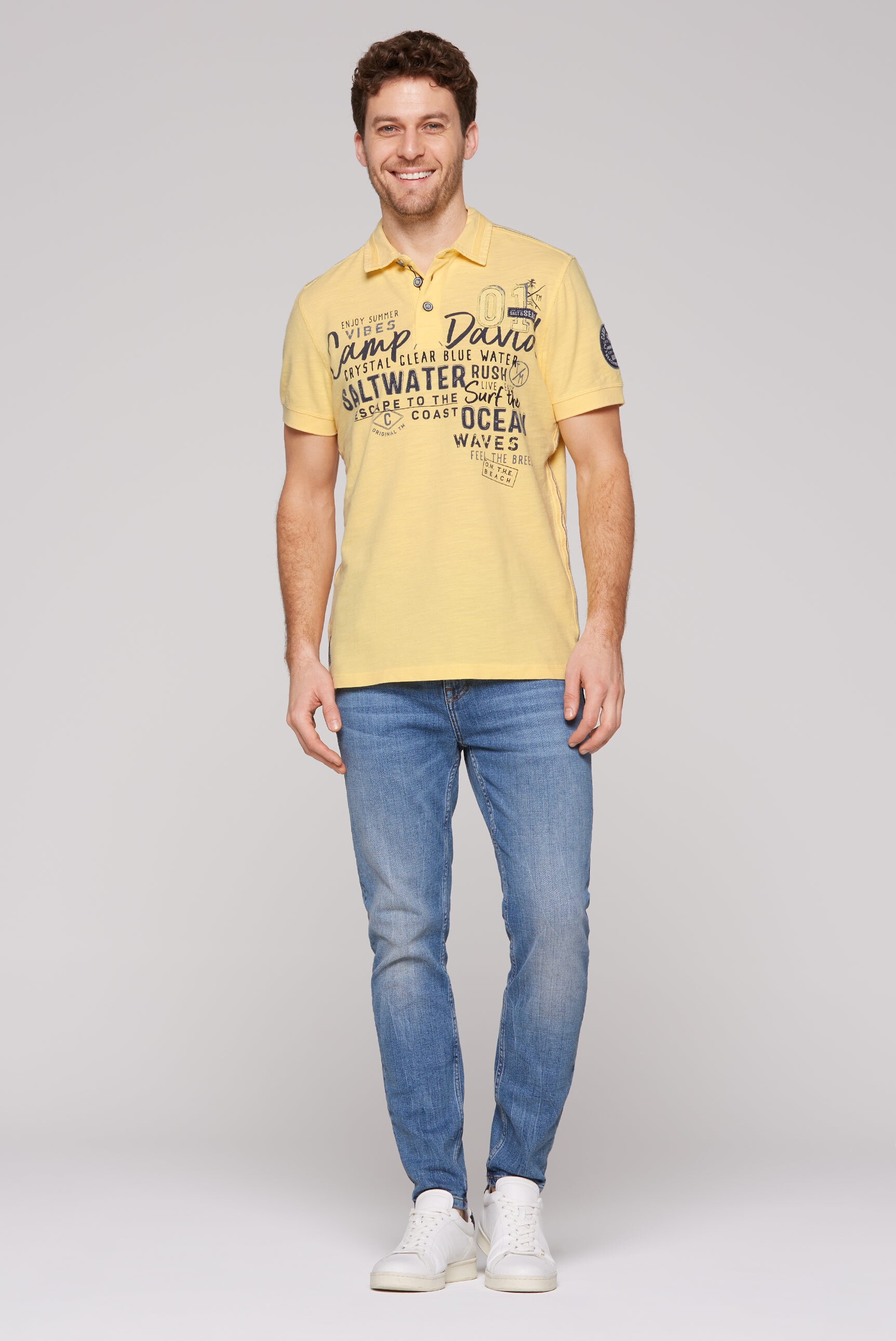 CAMP DAVID Poloshirt, aus Baumwolle