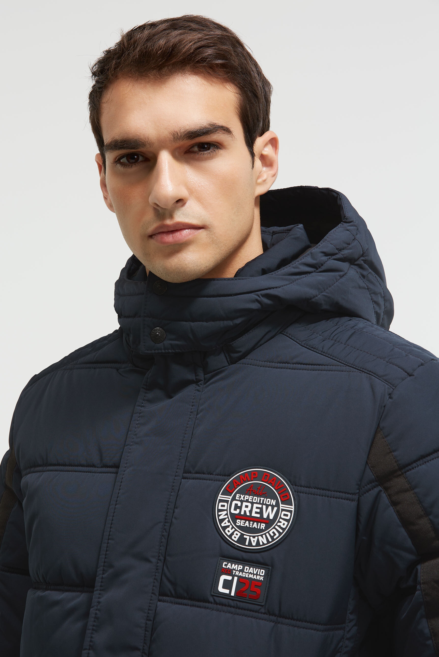 CAMP DAVID Winterjacke, mit Kapuze, mit Innentaschen