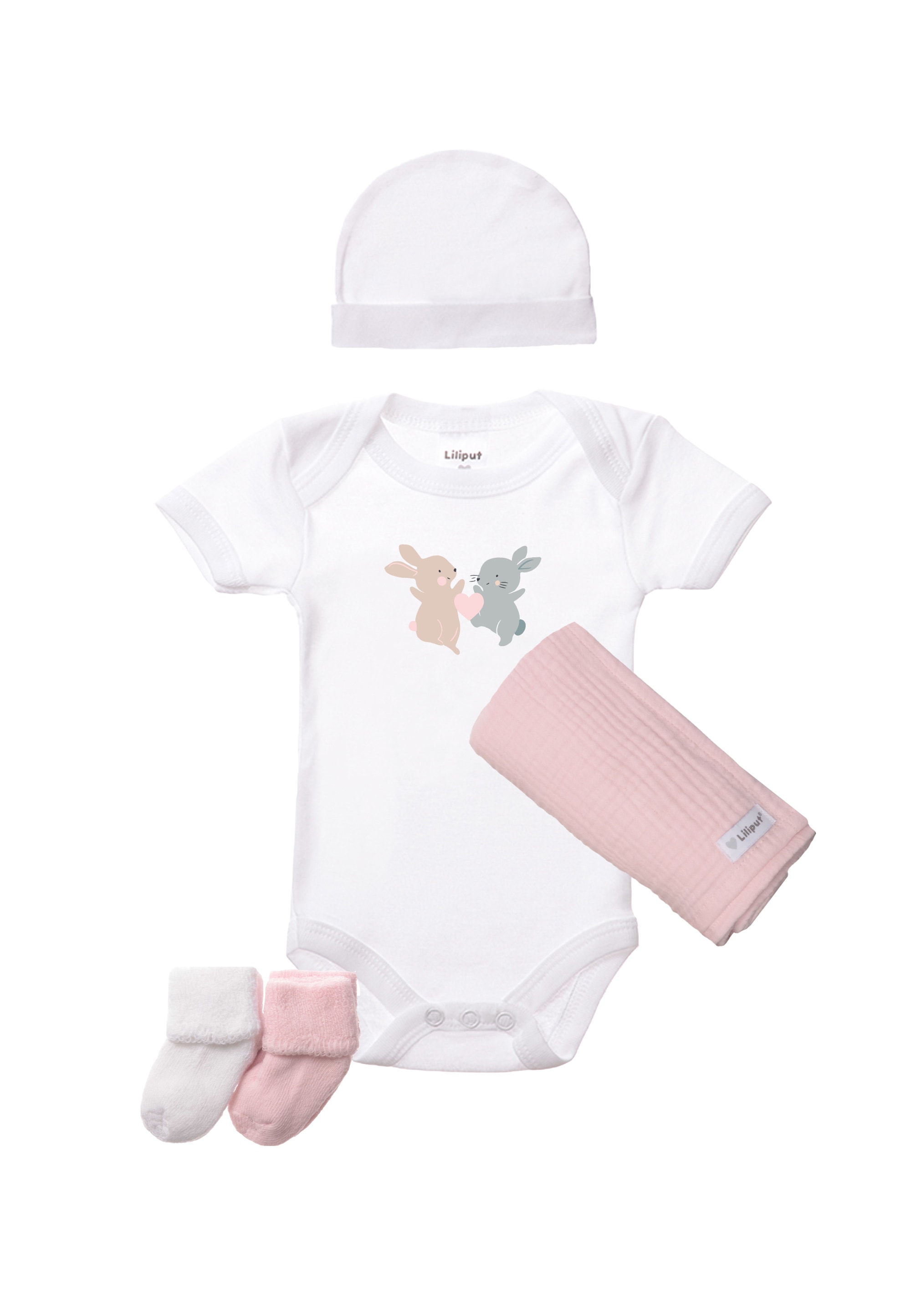 Liliput Erstausstattungspaket "Hase" 5 mit niedlichem Print auf dem Body
