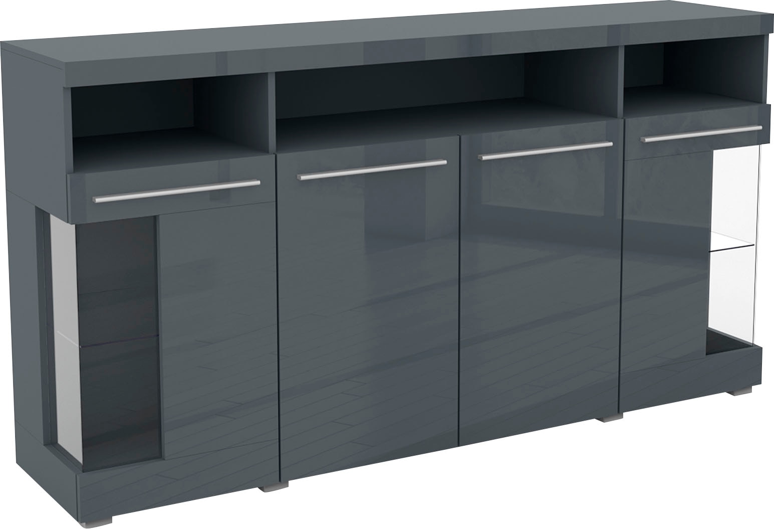 INOSIGN Sideboard "India,Breite 182cm, stilvolle Kommode mit Glastüren", Ko günstig online kaufen