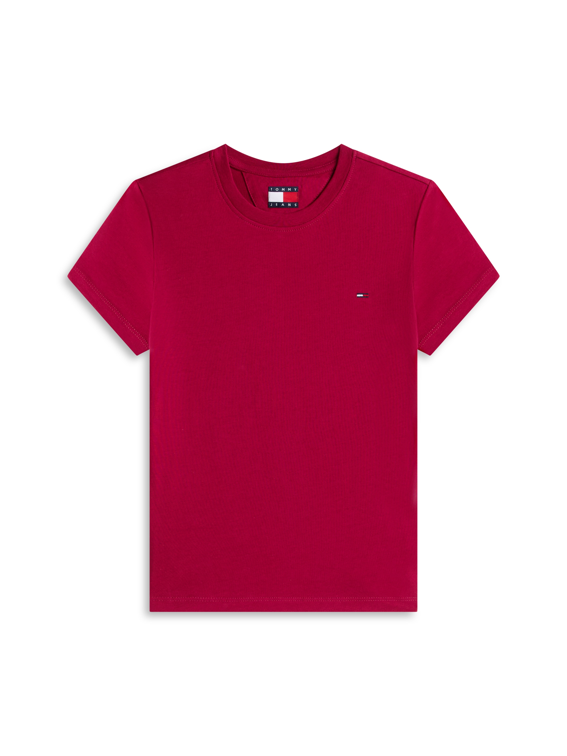 Tommy Jeans Kurzarmshirt "TJW SLIM C-NECK TEE" mit Logo-Stickerei günstig online kaufen