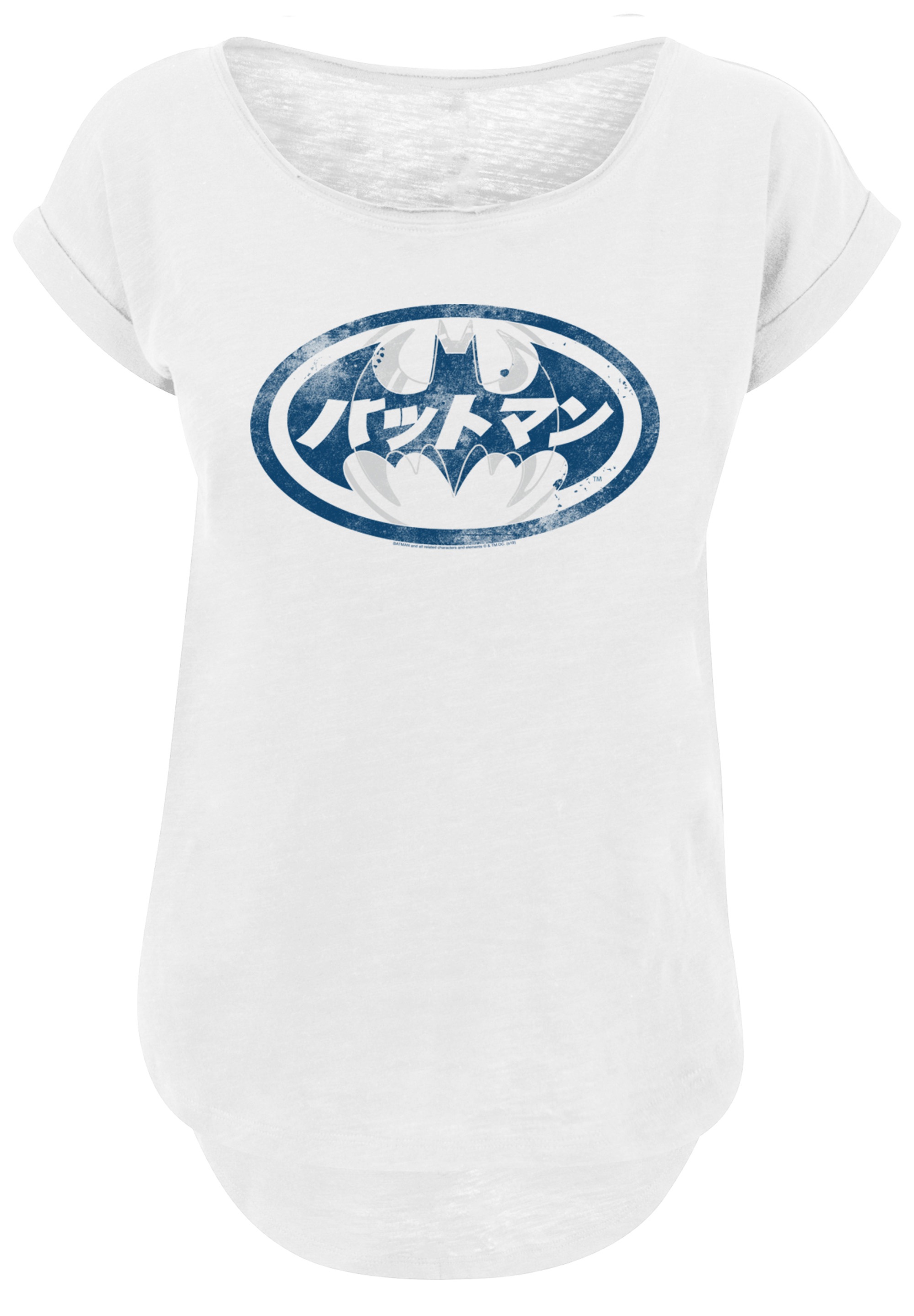 F4NT4STIC T-Shirt »DC Comics Batman Japanese Logo White«, Print