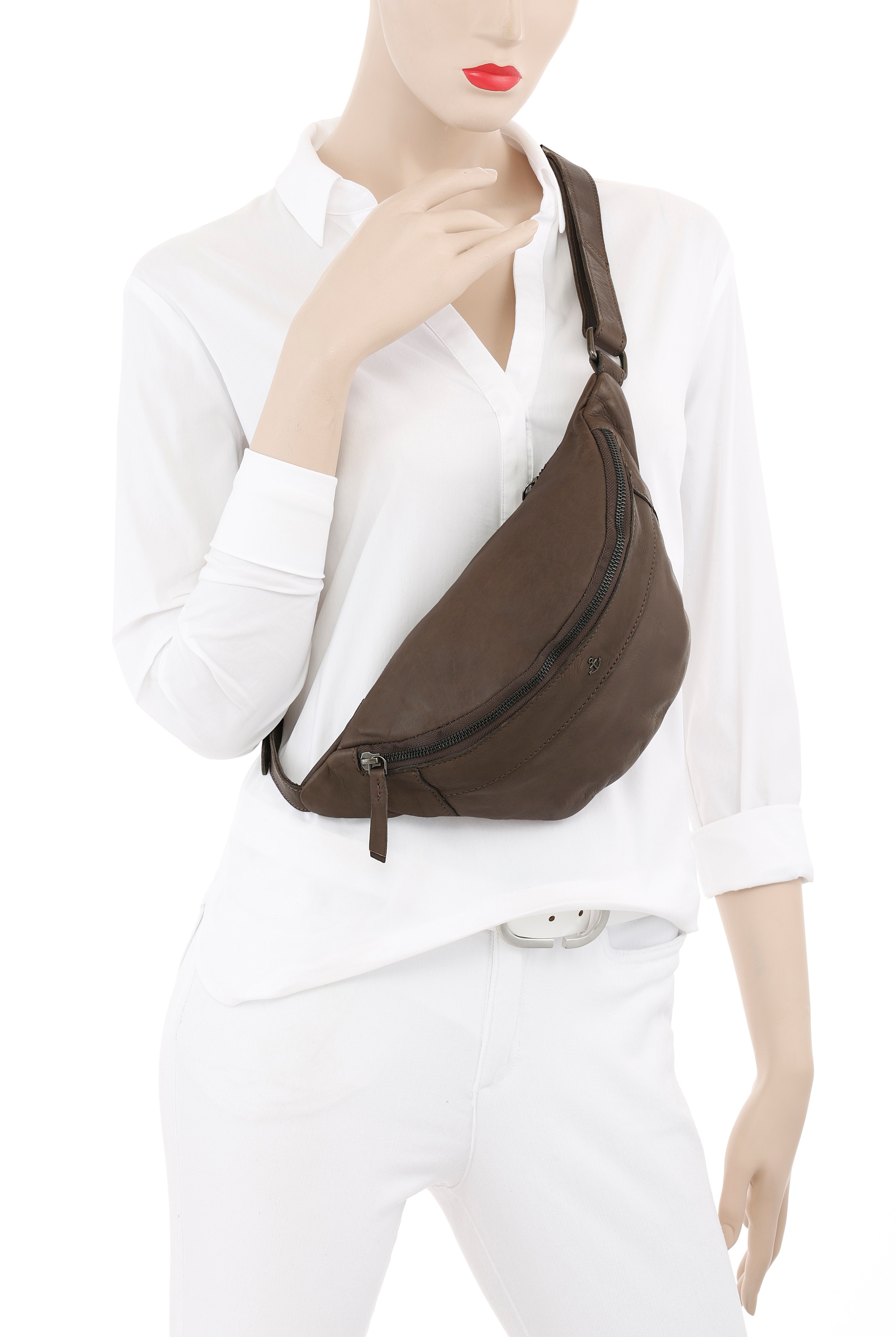 HARBOUR 2nd Bauchtasche "Jamie" Umhängetasche Gürteltasche mit Logo-Anhänge günstig online kaufen