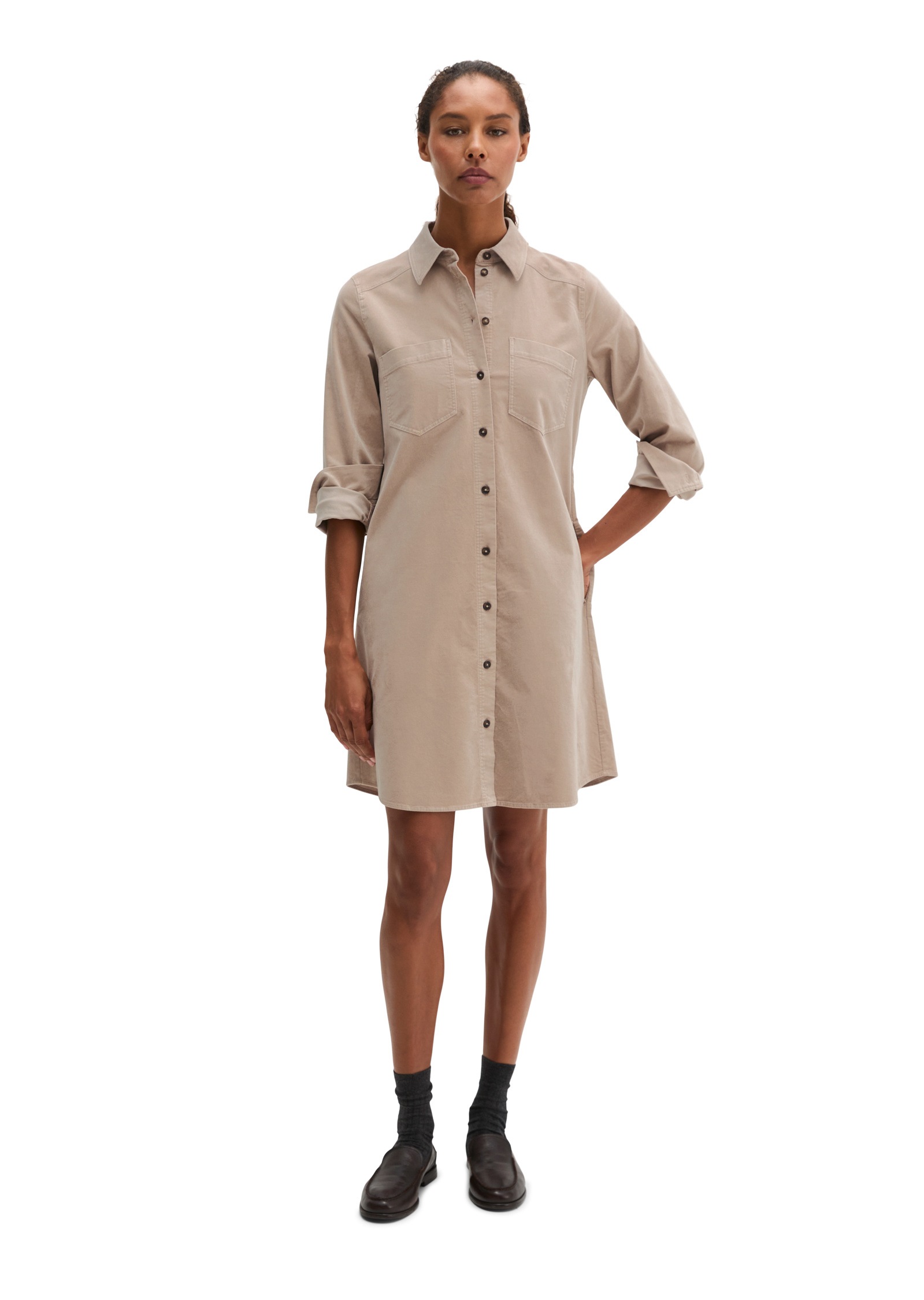 Marc O'Polo Hemdblusenkleid »aus Organic Cotton Stretch«