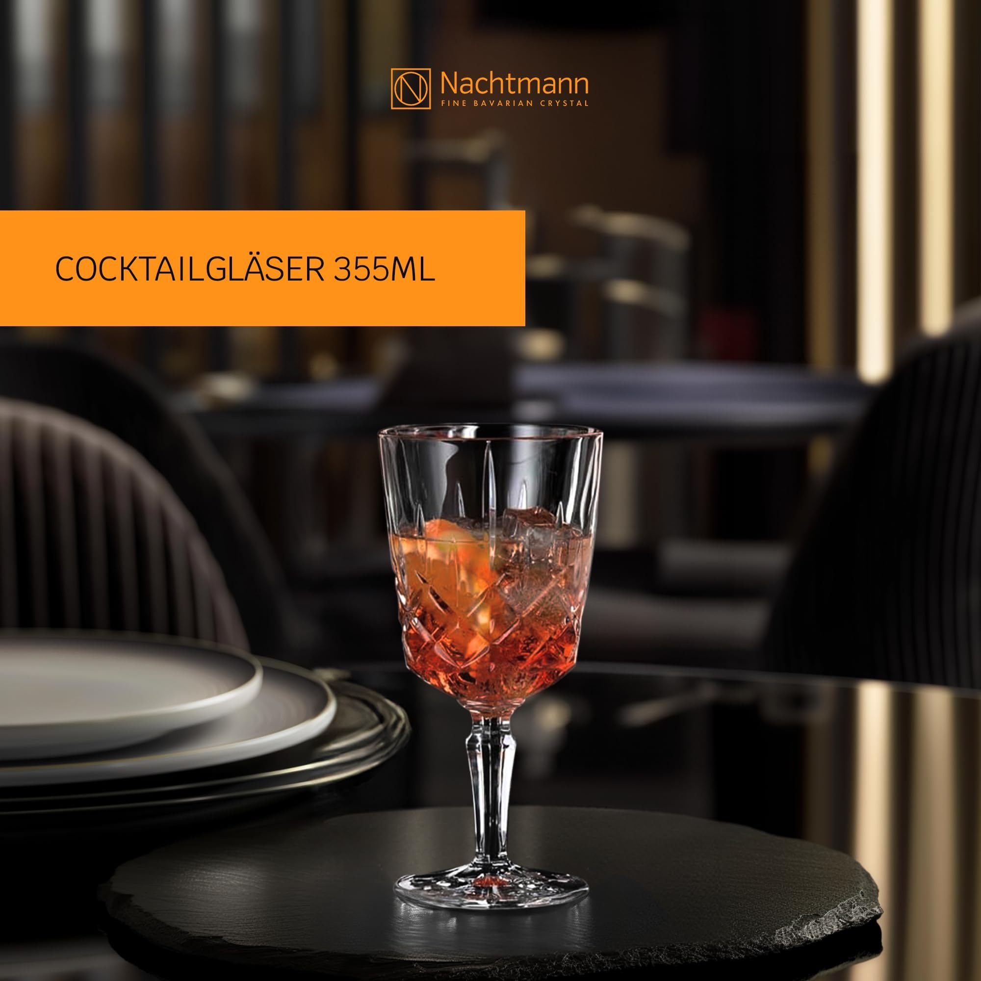 Nachtmann Weißweinglas »Cocktailgläser / Weingläser Noblesse 355 ml 4er Set transparent«