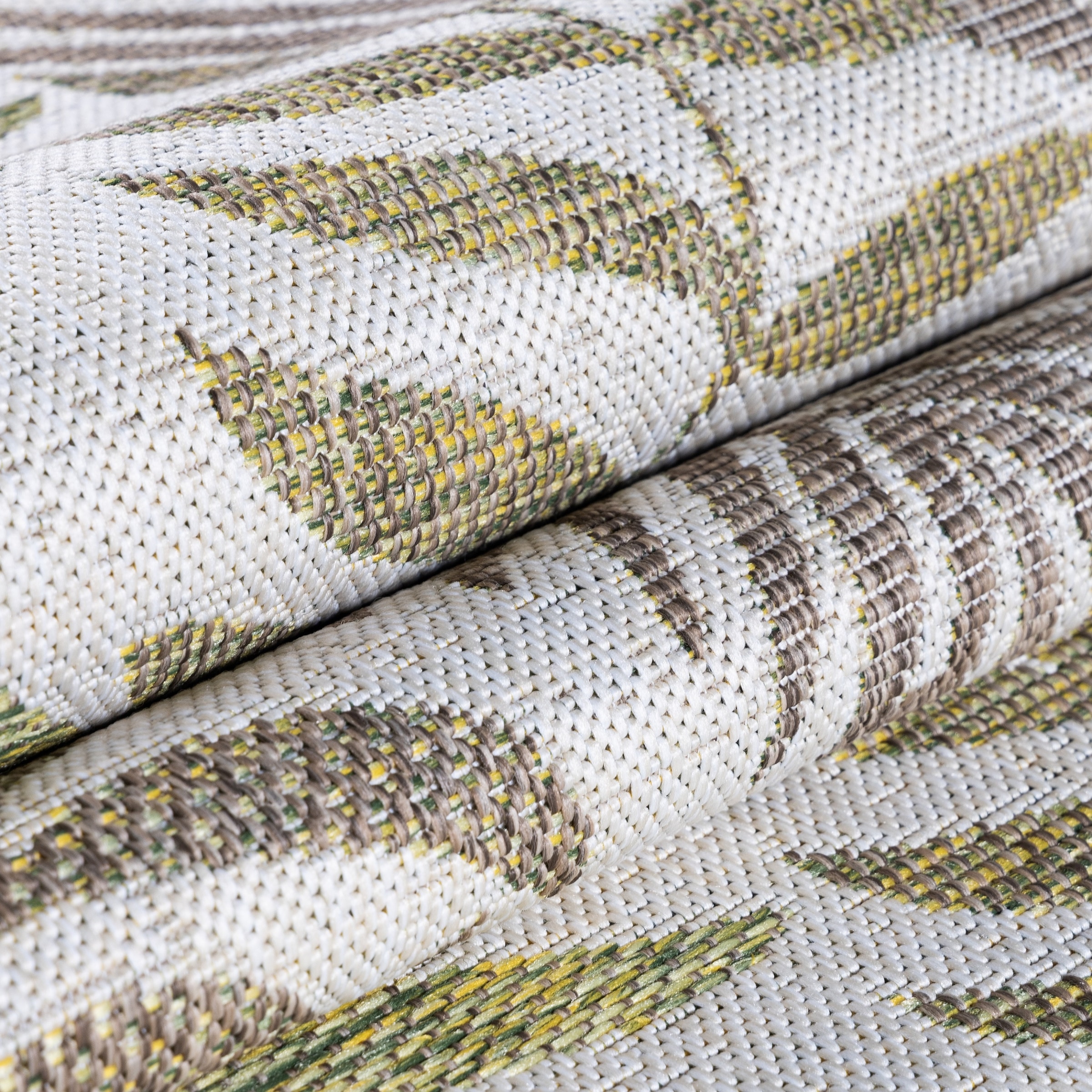 Ayyildiz Teppiche Outdoorteppich »SUNNY 4412«, rechteckig, 5 mm Höhe, Läufer / Pflegeleicht / Sisaloptik / In- und Outdoor geeignet /Palme