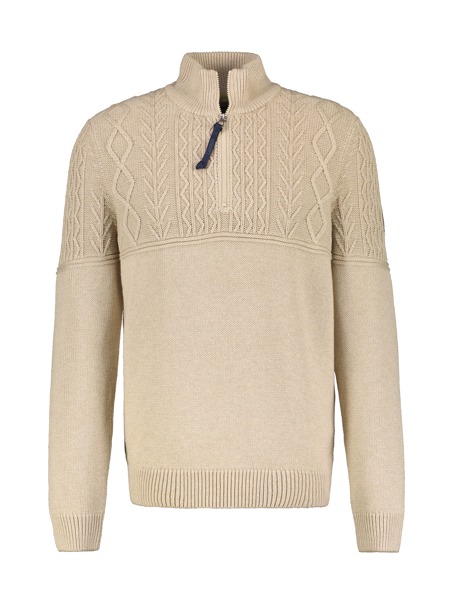 Strickpullover »LERROS Stricktroyer mit Cable-Muster«