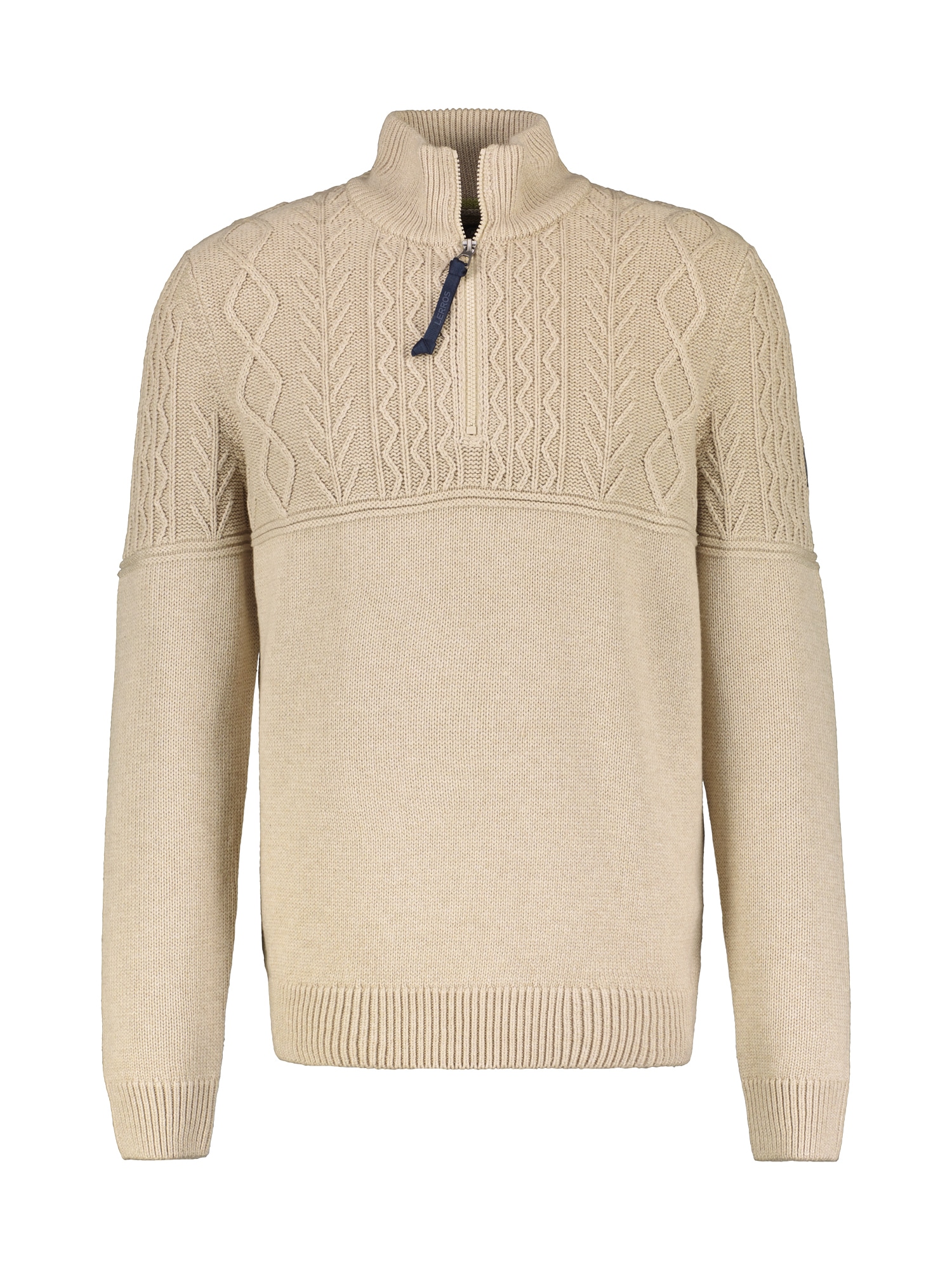 LERROS Strickpullover "Stricktroyer, tonal gemustert" günstig online kaufen