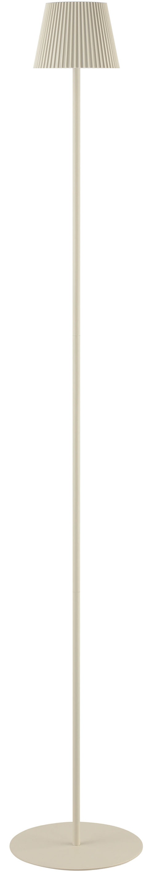 my home LED Außen-Stehlampe »MACOBO«, 1 flammig, Leuchtmittel LED-Modul | LED fest integriert, LED Akku-Leuchte, 125 cm, 340 lm, 3000K, Touchdimmer, Edelstahl, beige