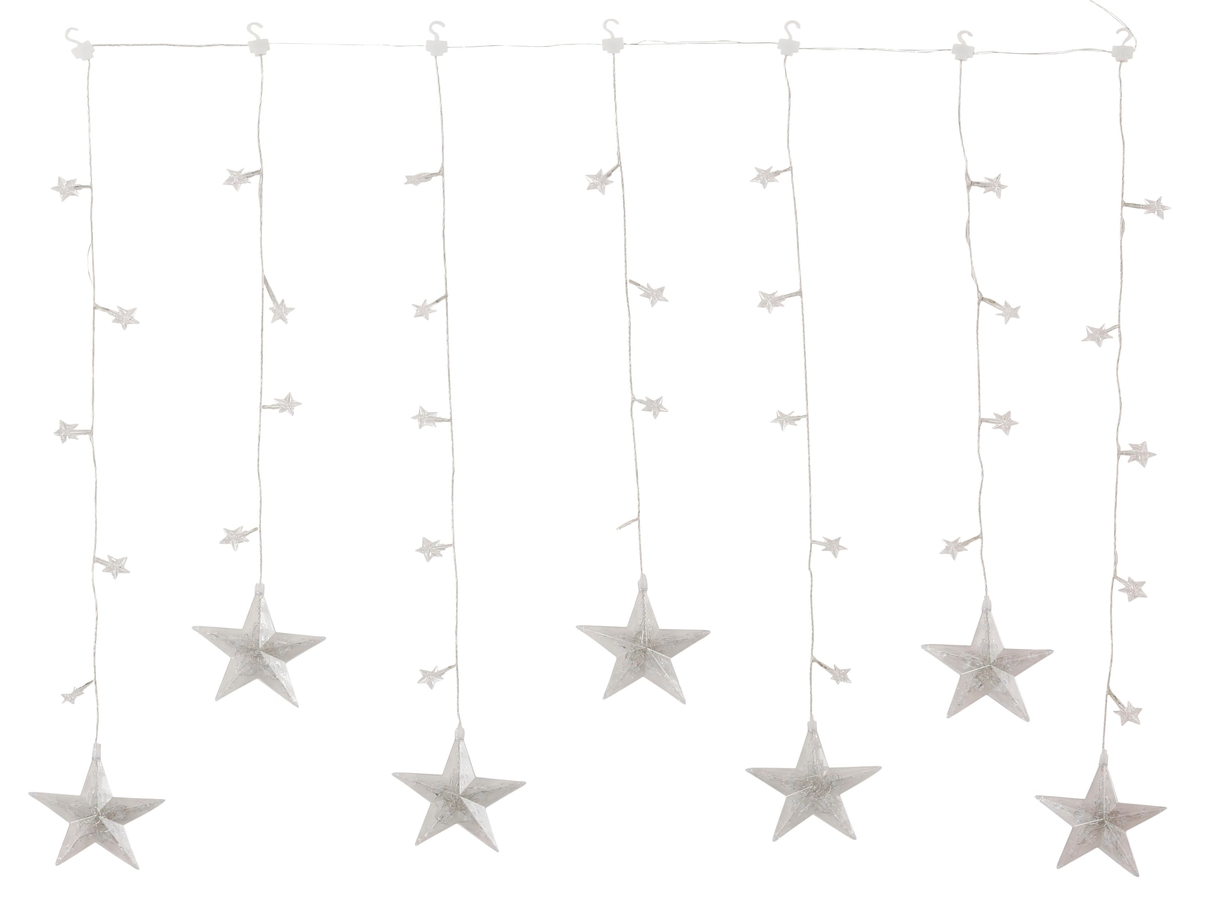 BAUR 7 | bestellen mit BONETTI Strängen aussen«, Weihnachtsdeko »Sterne, LED-Lichtervorhang