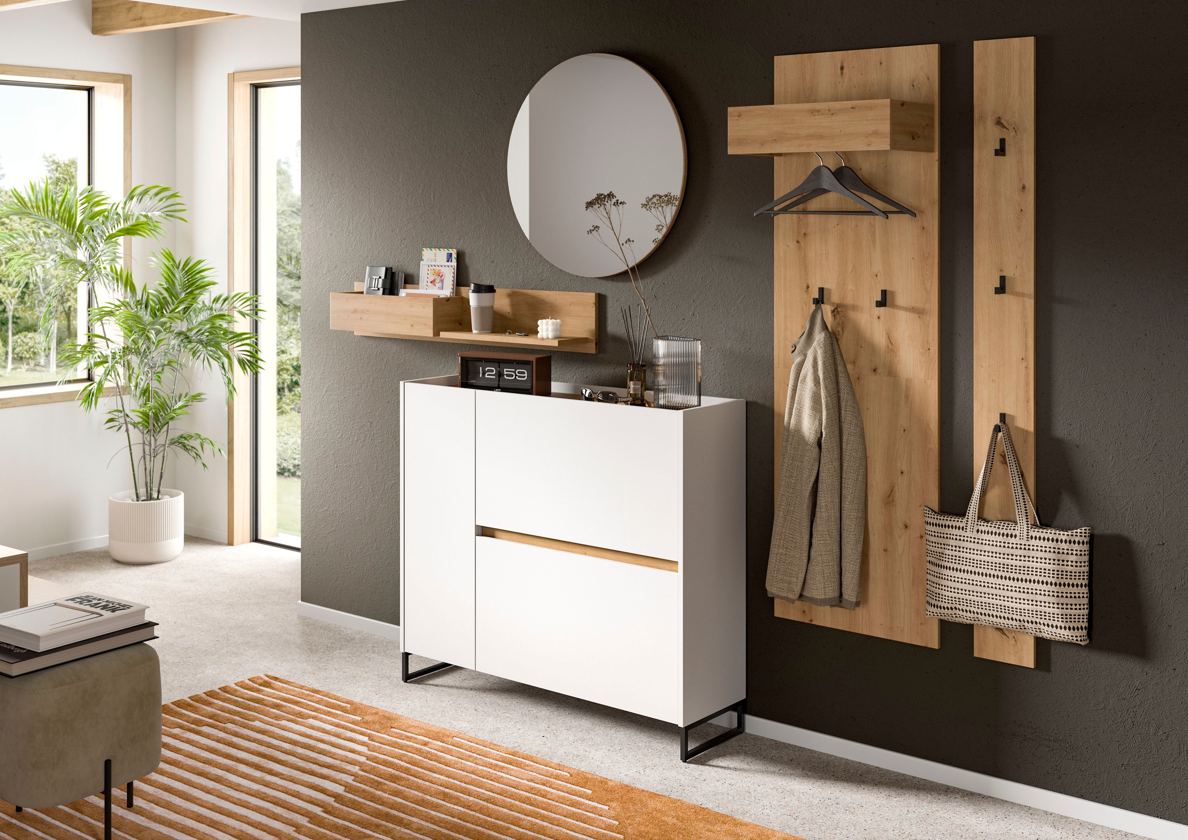 INOSIGN Garderoben-Set "EVRID, 5-teilig, Breite 236 cm, individuell stellba günstig online kaufen