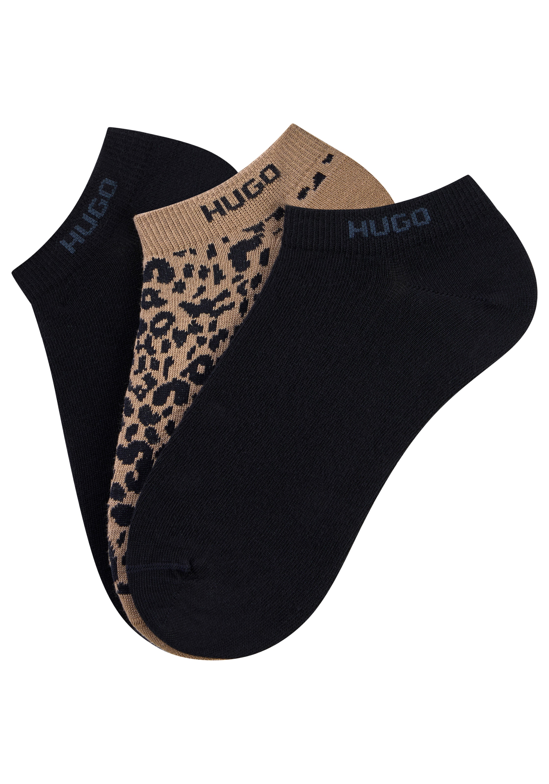 HUGO Underwear Sneakersocken "3P AS LEO LOGO CC W" 3 Paar tlg.