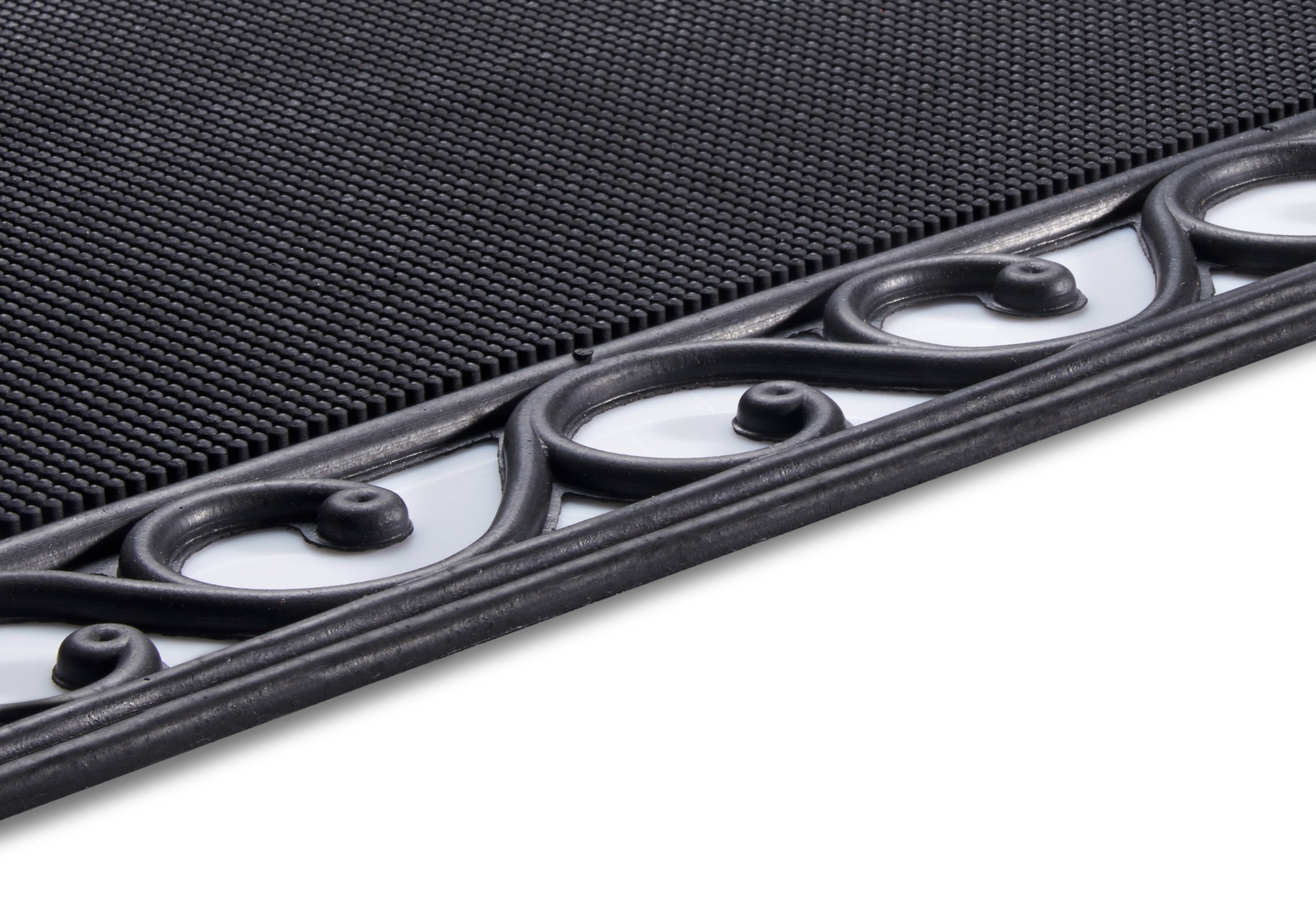 HANSE Home Fußmatte »Mix Mats Gusseisen-Optik Gummi Center, Türmatte«, rechteckig, 8 mm Höhe, Strapazierfähig, pflegeleicht, robust, wetterfest, UV-beständig