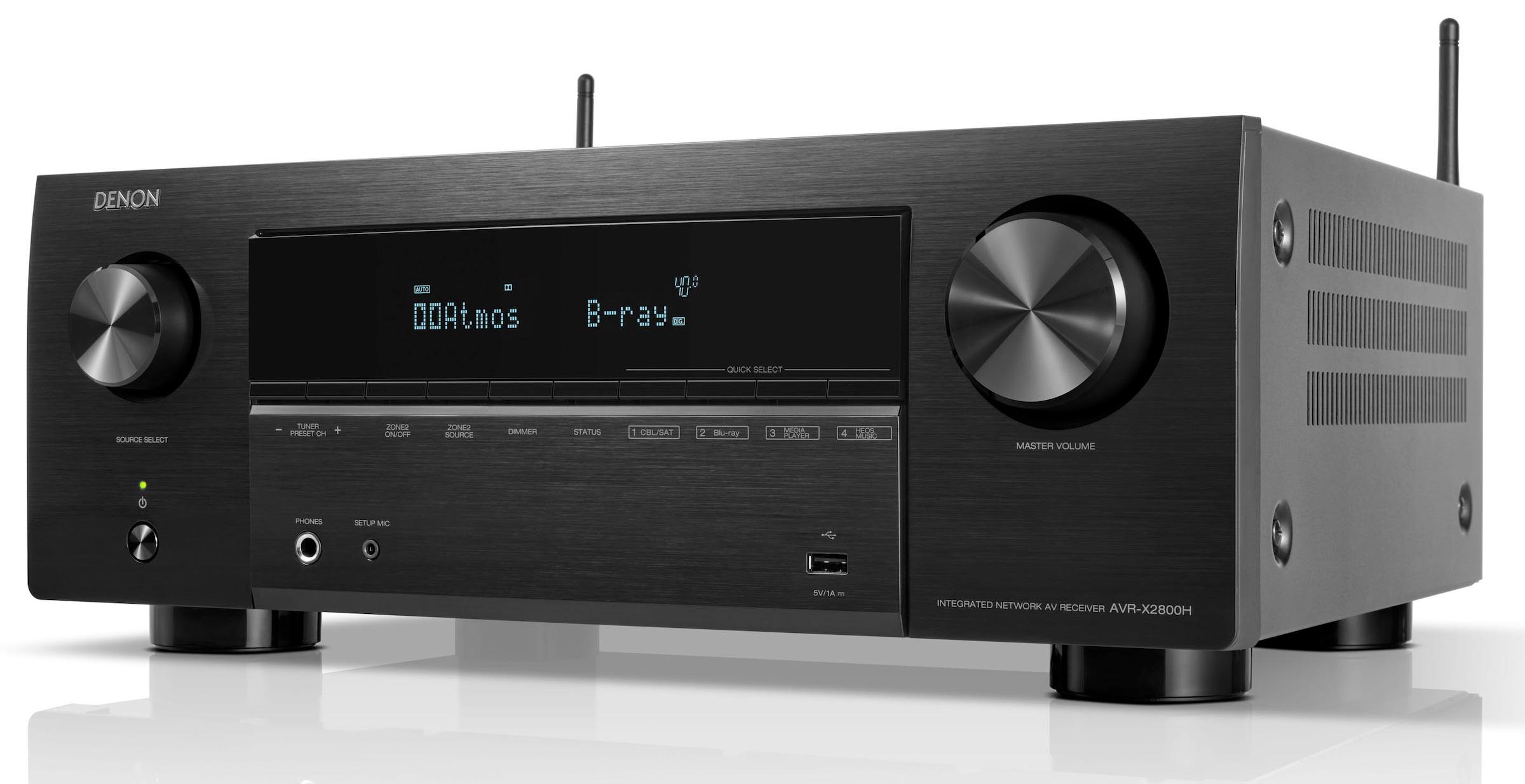 Denon AV-Receiver »AVR-X2800H«, 7.2, (LAN (Ethernet)-Bluetooth-WLAN Sprachsteuerung)