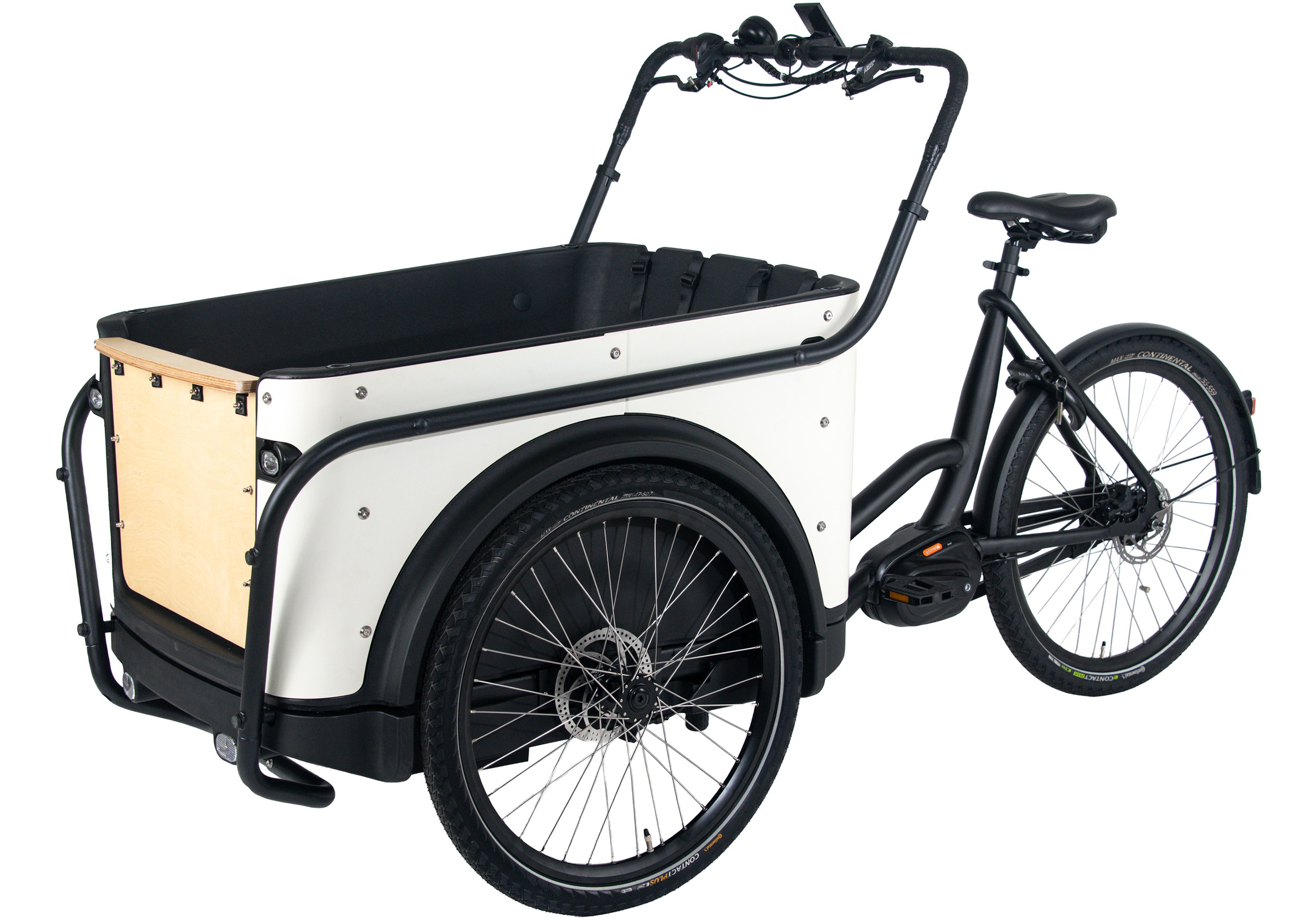 Royal Cargo Bikes »Cargo 3W Premium 17,5Ah / 630 Wh 24 / 26 Zoll weiß« 7 Gang Shimano Nexus Schaltwerk Nabenschaltung Mittelmotor 250 W