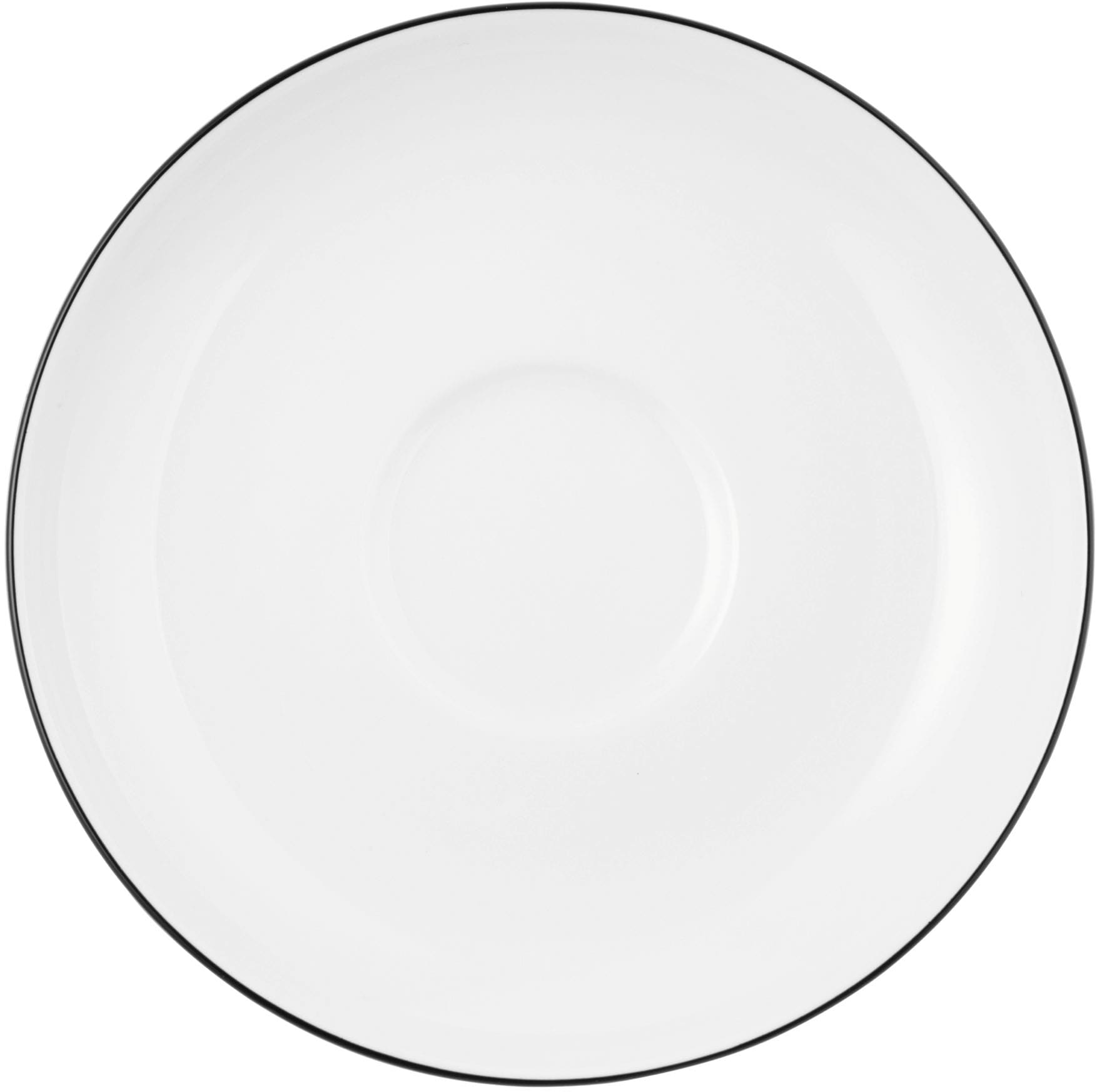 SELTMANN WEIDEN Untertasse "Lido Black Line", 13cm, schwarz-weiß, Speiseteller, Teeuntertasse 13 cm