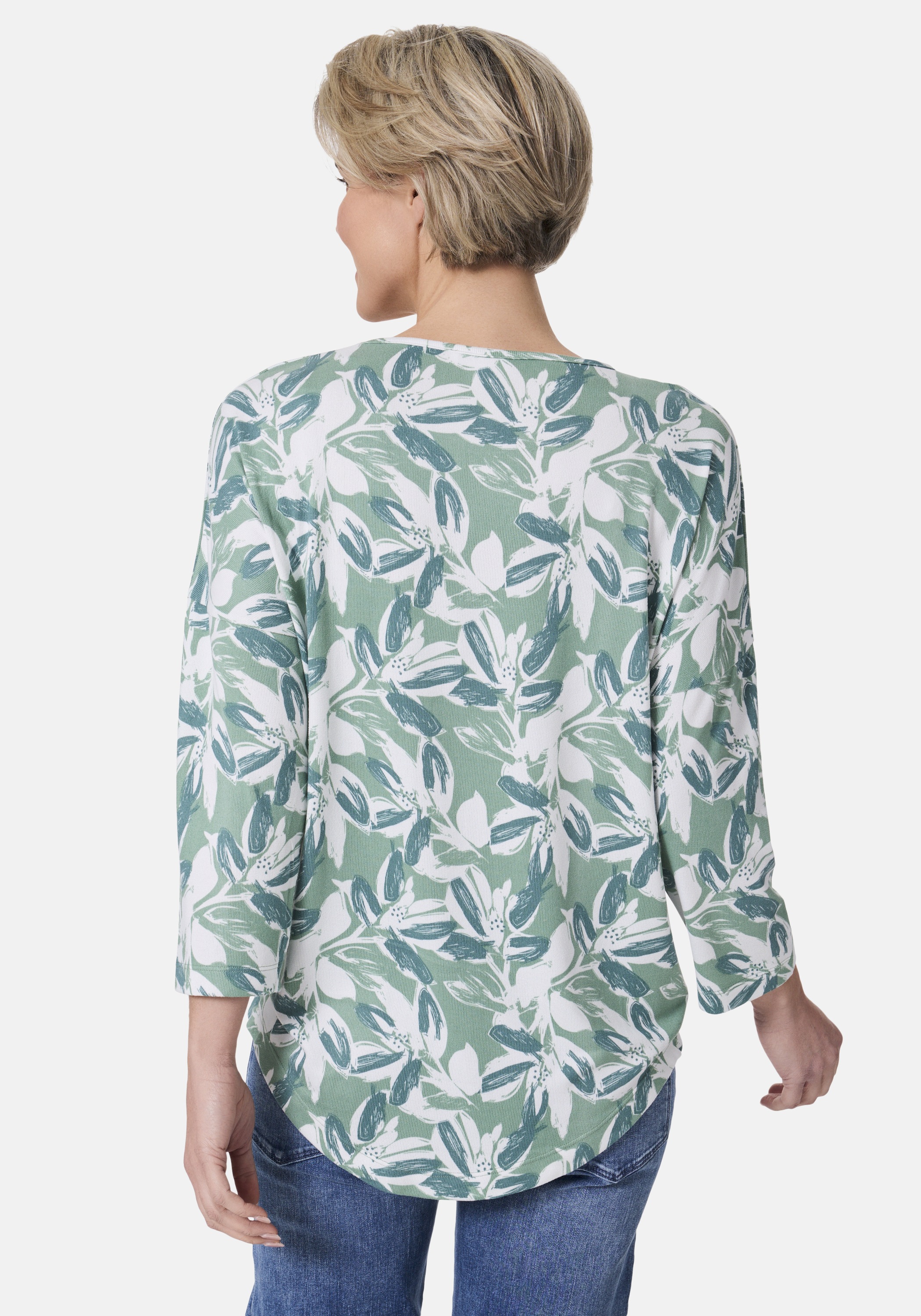 STOOKER WOMEN T-Shirt "CARLY Print T-Shirt 3/4-Arm", Print-Shirt Loose Fit günstig online kaufen