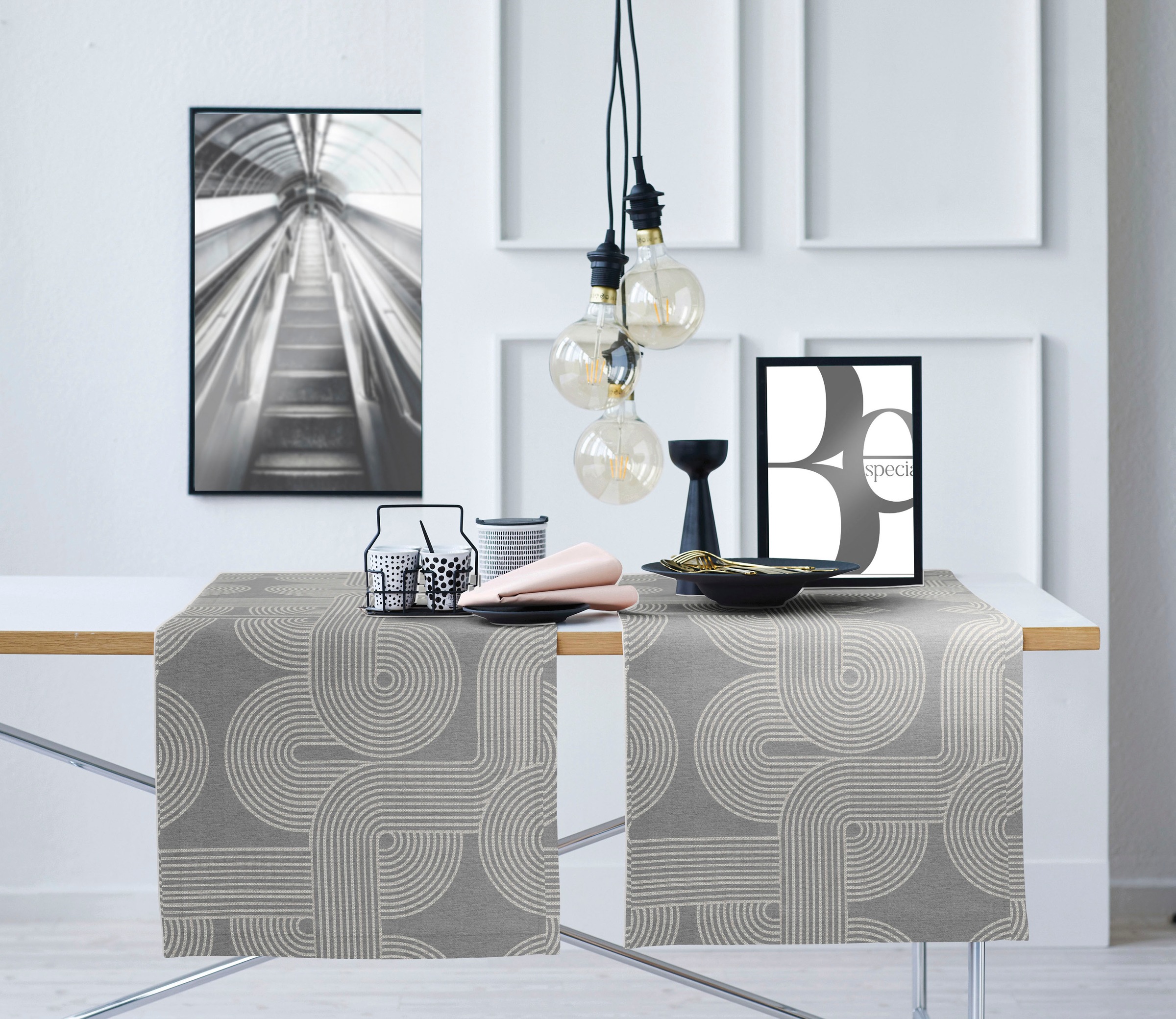 APELT Tischläufer "Nova, LOFT STYLE, Jacquard" günstig online kaufen