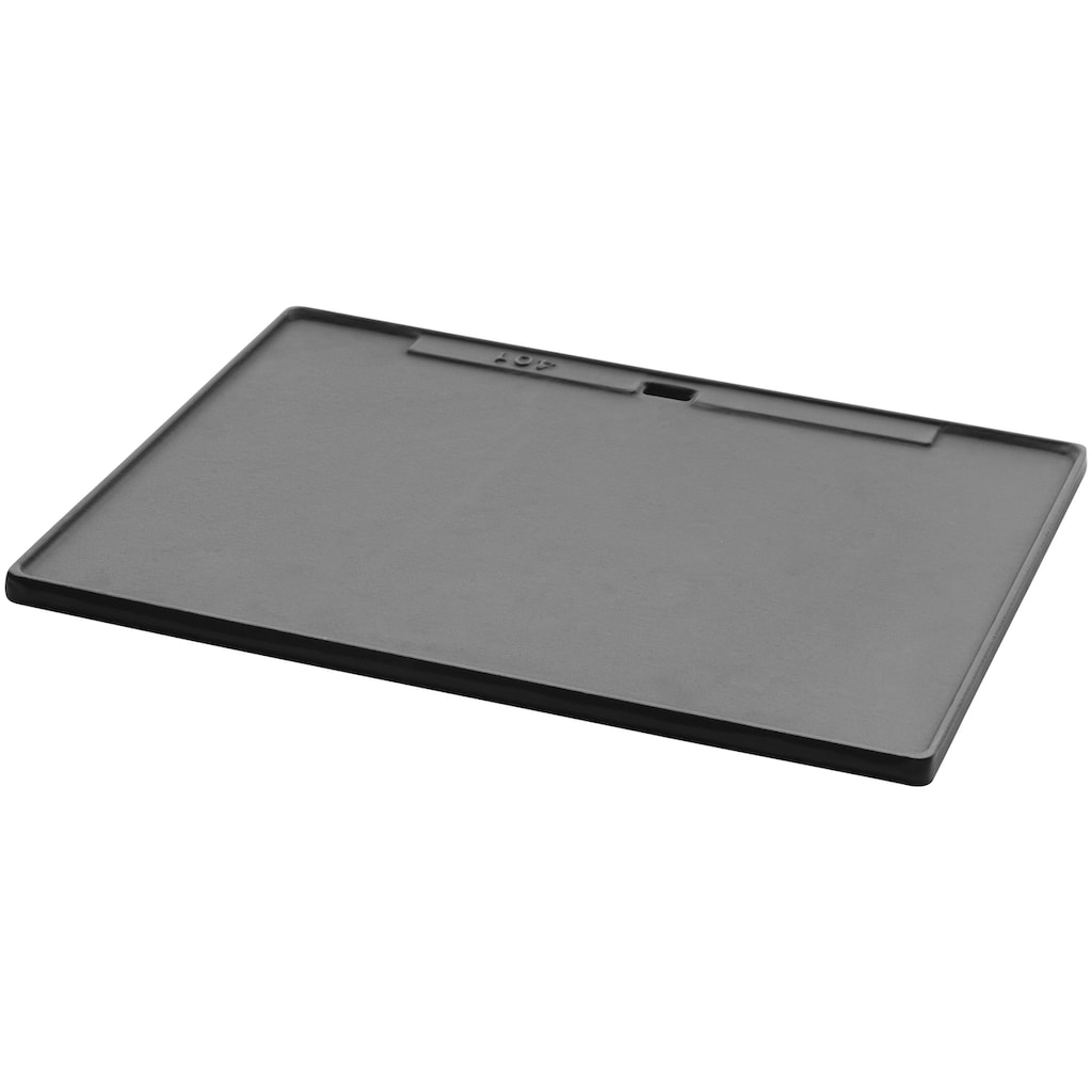 Buschbeck Grillplattenaufsatz »Plancha-Platte mit Grillspachtel«, Gusseisen-Kunststoff-Edelstahl
