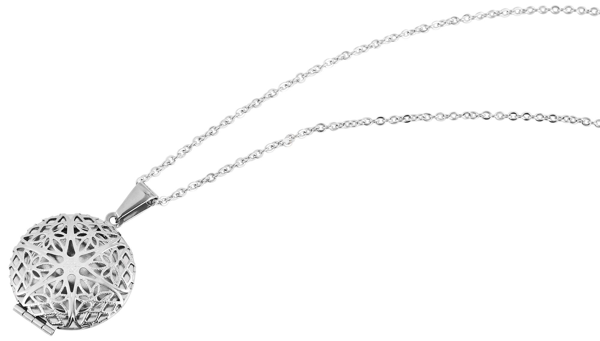 Adelia´s Kette ohne Anhänger »Damen Halskette – Ankerkette Medaillon aus Edelstahl 43 cm« Zum Verschenken an Menschen, die Ihnen am Herzen liegen