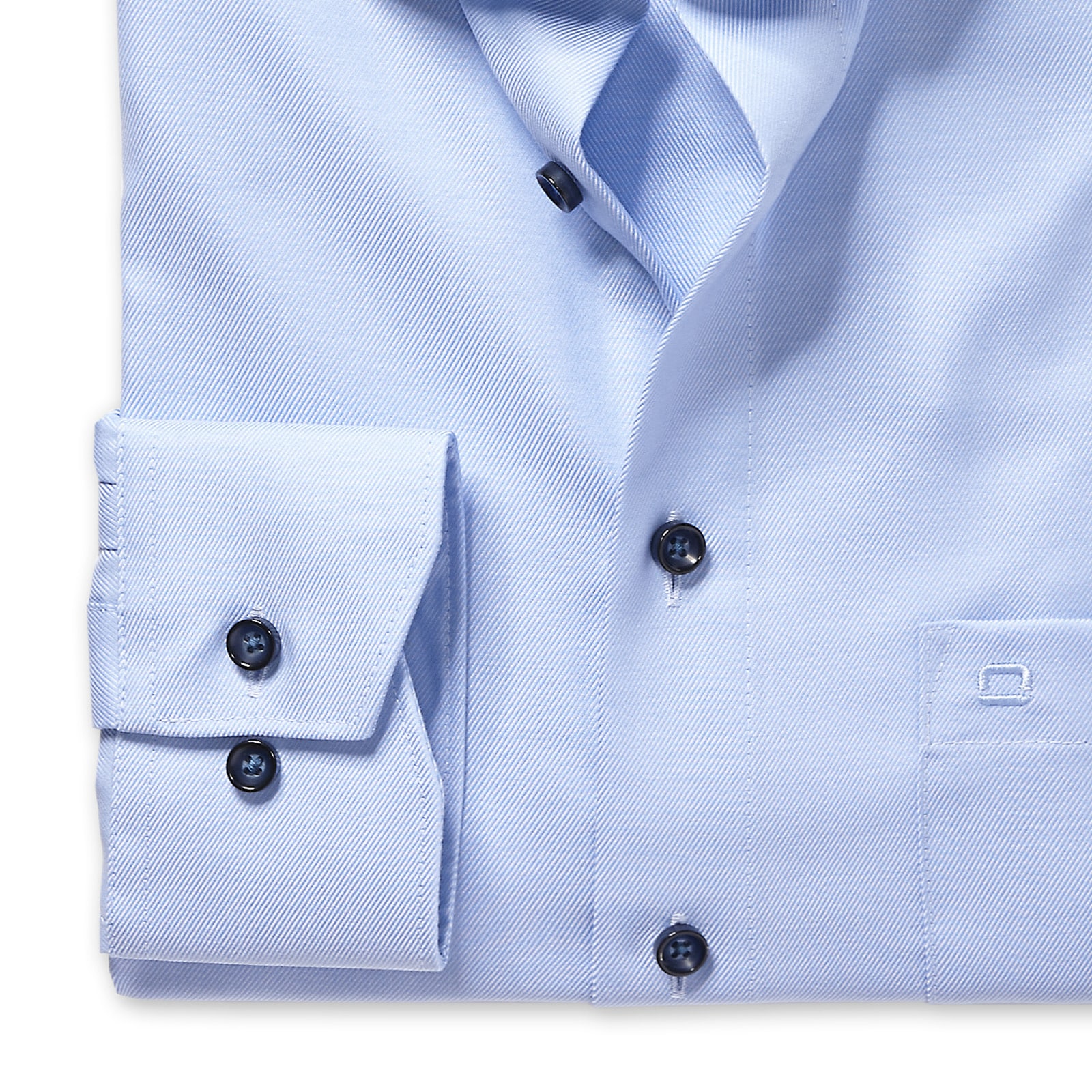 OLYMP Businesshemd »Luxor Comfort Fit New-Kentkragen«, kontrastfarbene Details an Krageninnenseite, comfort fit