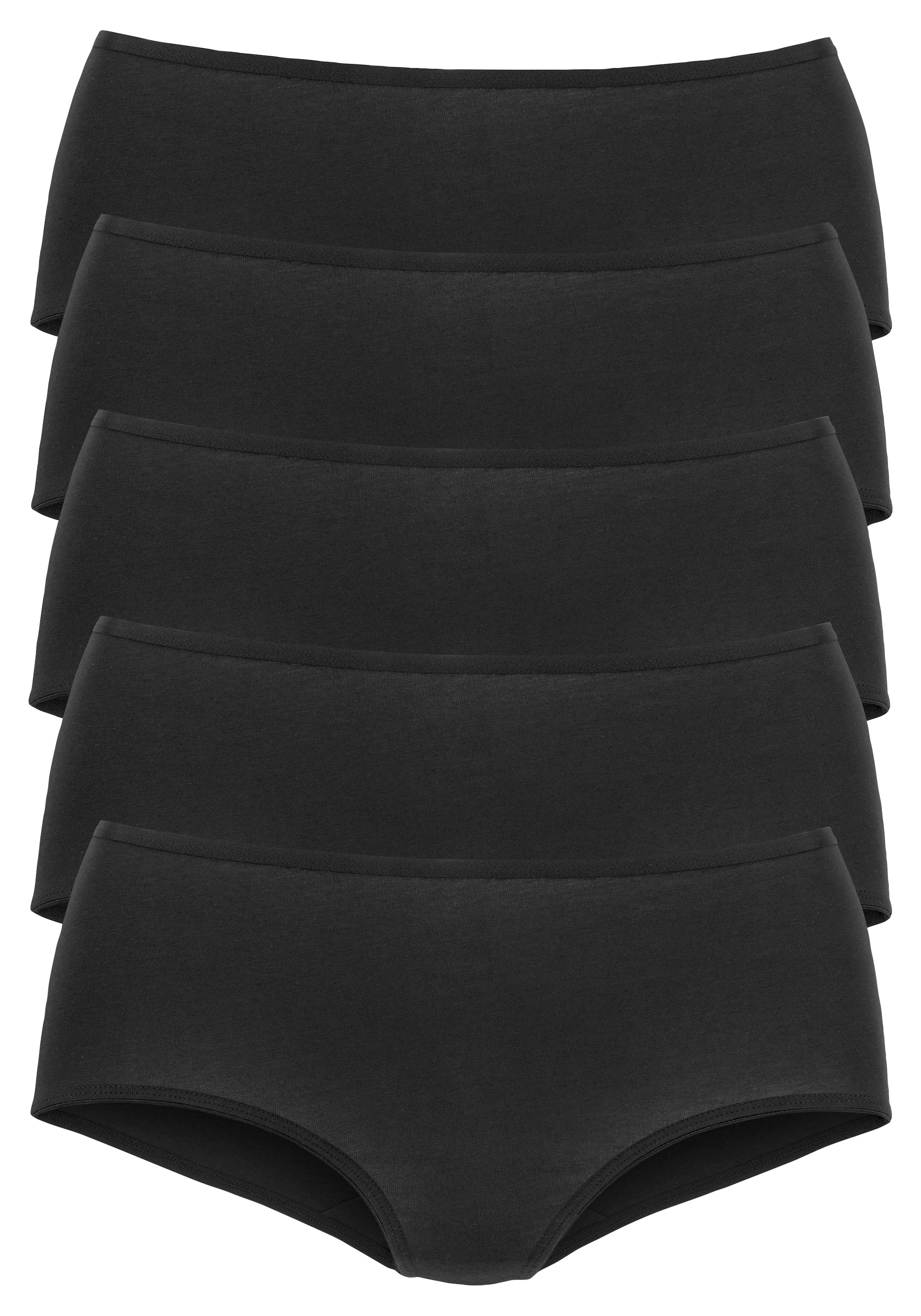 Vivance by Lascana Taillenslip 5er-Pack, aus elastischer Baumwoll-Qualität