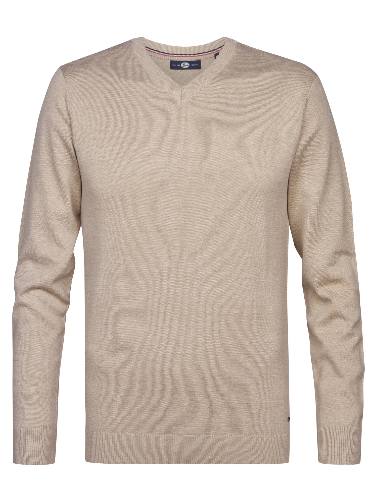 Petrol Industries V-Ausschnitt-Pullover V-Neck Basi Materialmix mit Baumwol günstig online kaufen