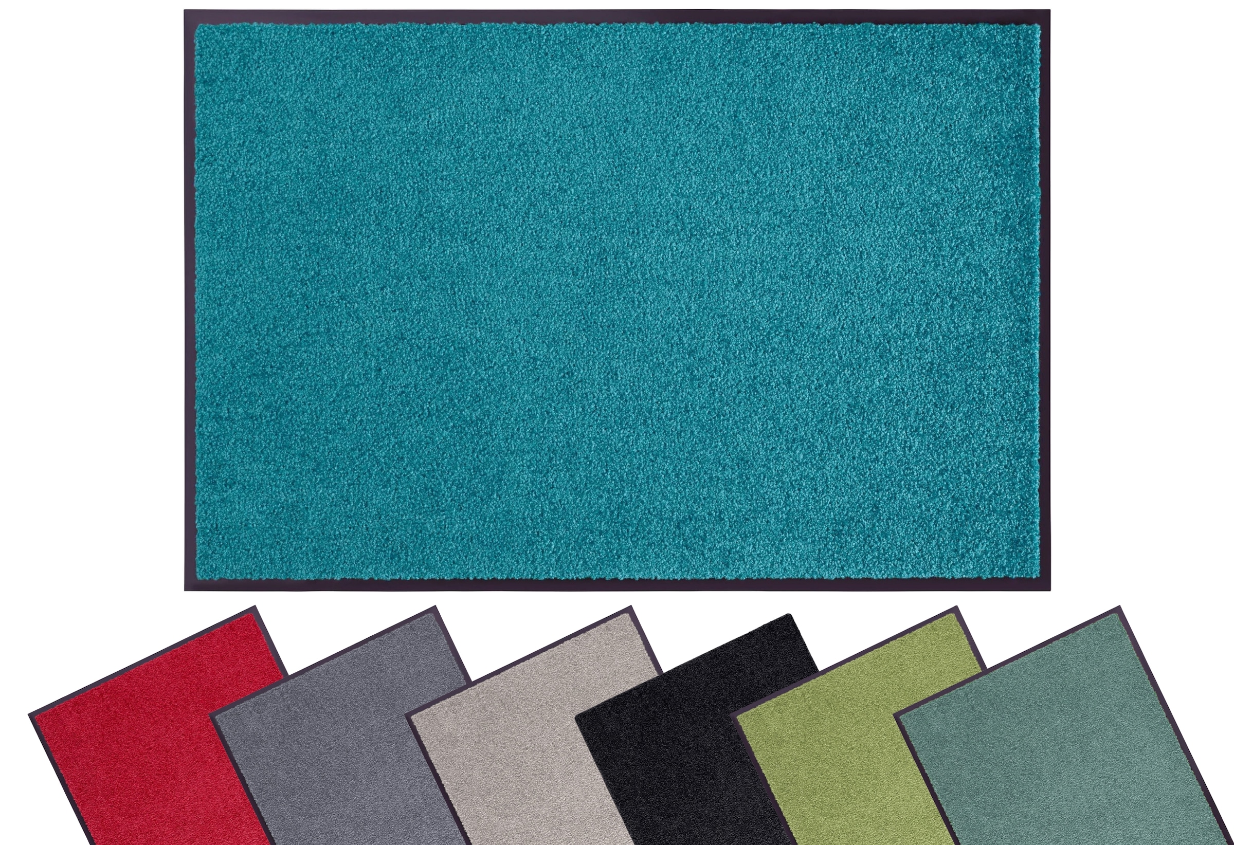 my home Fußmatte "Clean & Walk" rechteckig 7 mm Höhe Schmutzfangmatte, Türm günstig online kaufen