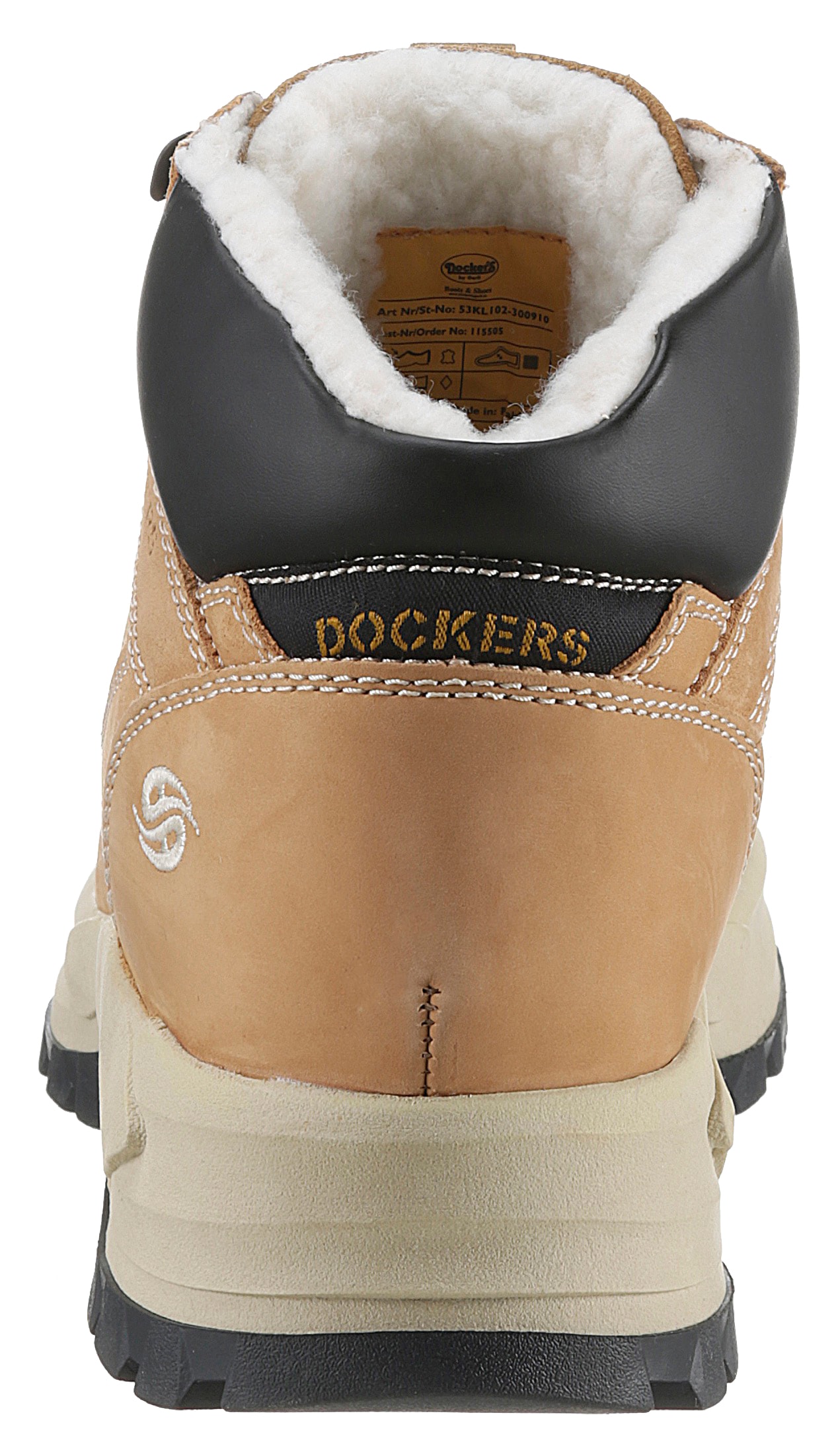 Dockers by Gerli Winterstiefel, High Top Sneaker, Schnürboots mit weich gepolstertem Schaftrand