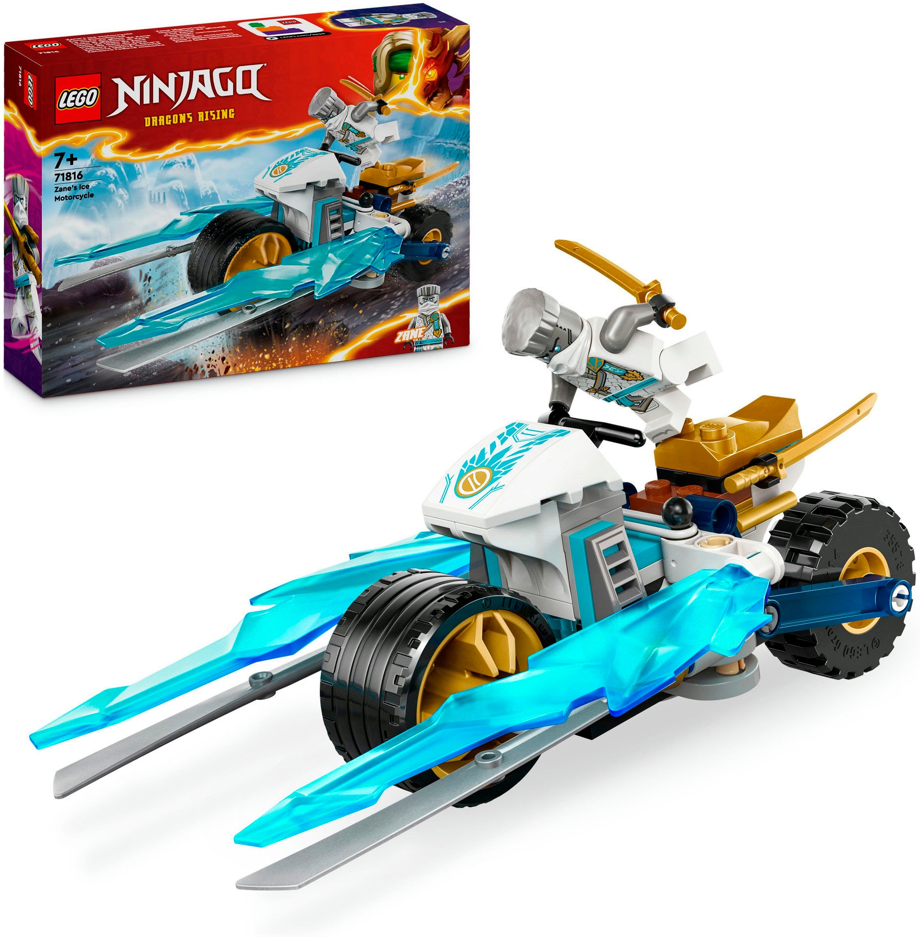 LEGO® Konstruktionsspielsteine »Zanes Eismotorrad (71816), LEGO Ninjago«, (84 St.), Made in Europe