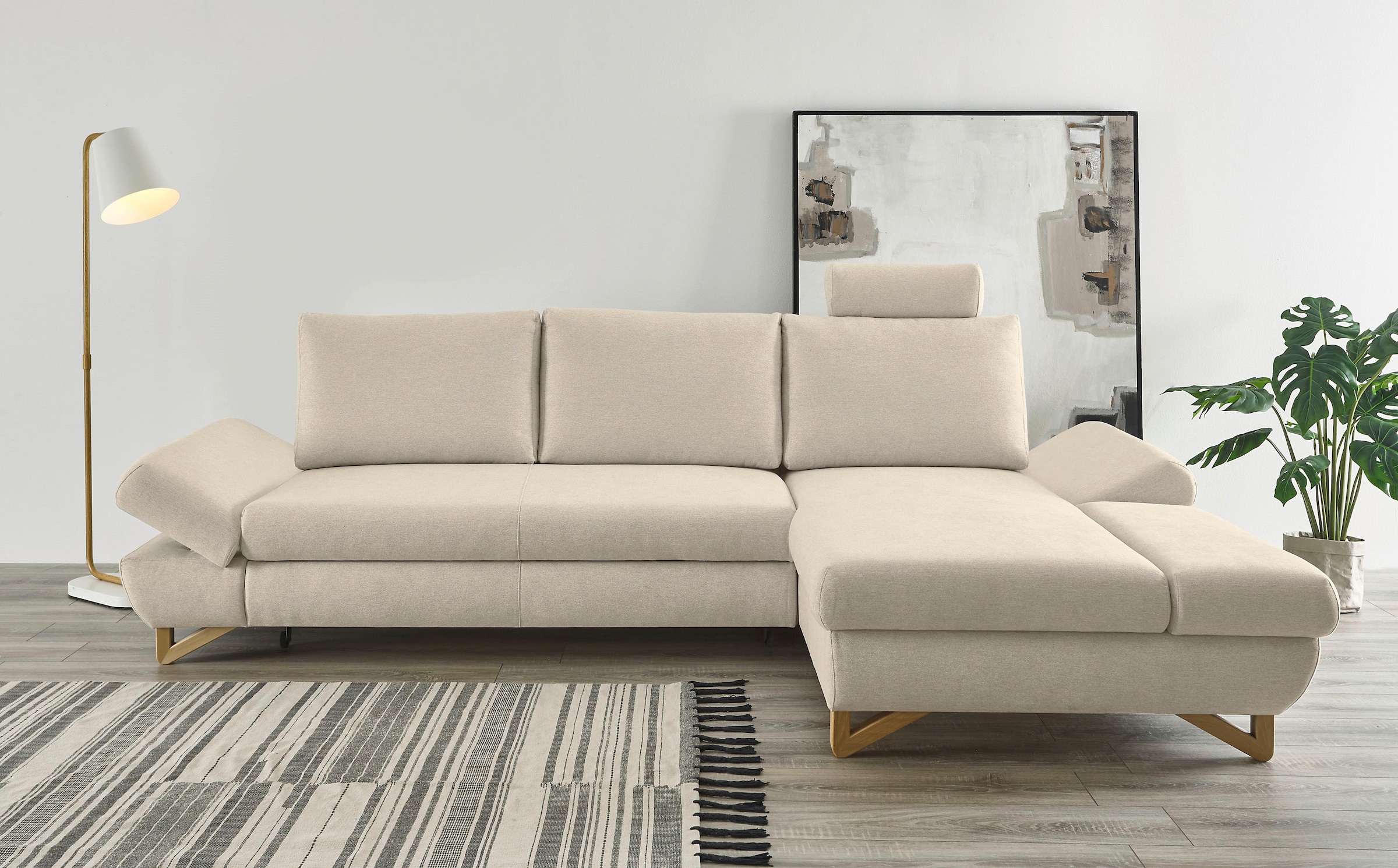 INOSIGN Schlafsofa "City/Giron", komfortable Bettfunktion (Liegefläche 245 x 138 cm), sowie Bettkasten