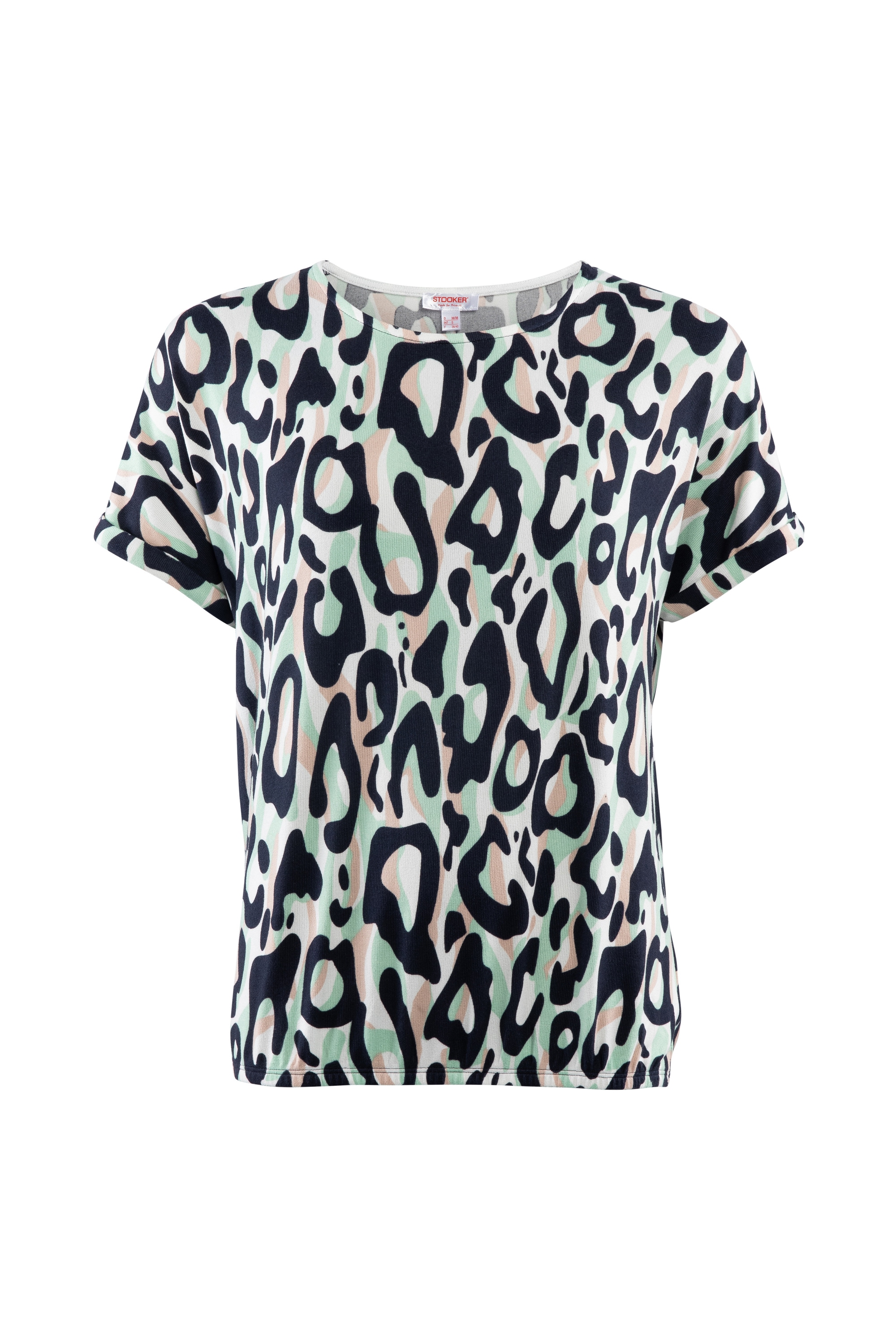 STOOKER WOMEN "STCLEA Print T-Shirt" Regular Fit T-Shirt Spitzen- Shirt für Damen
