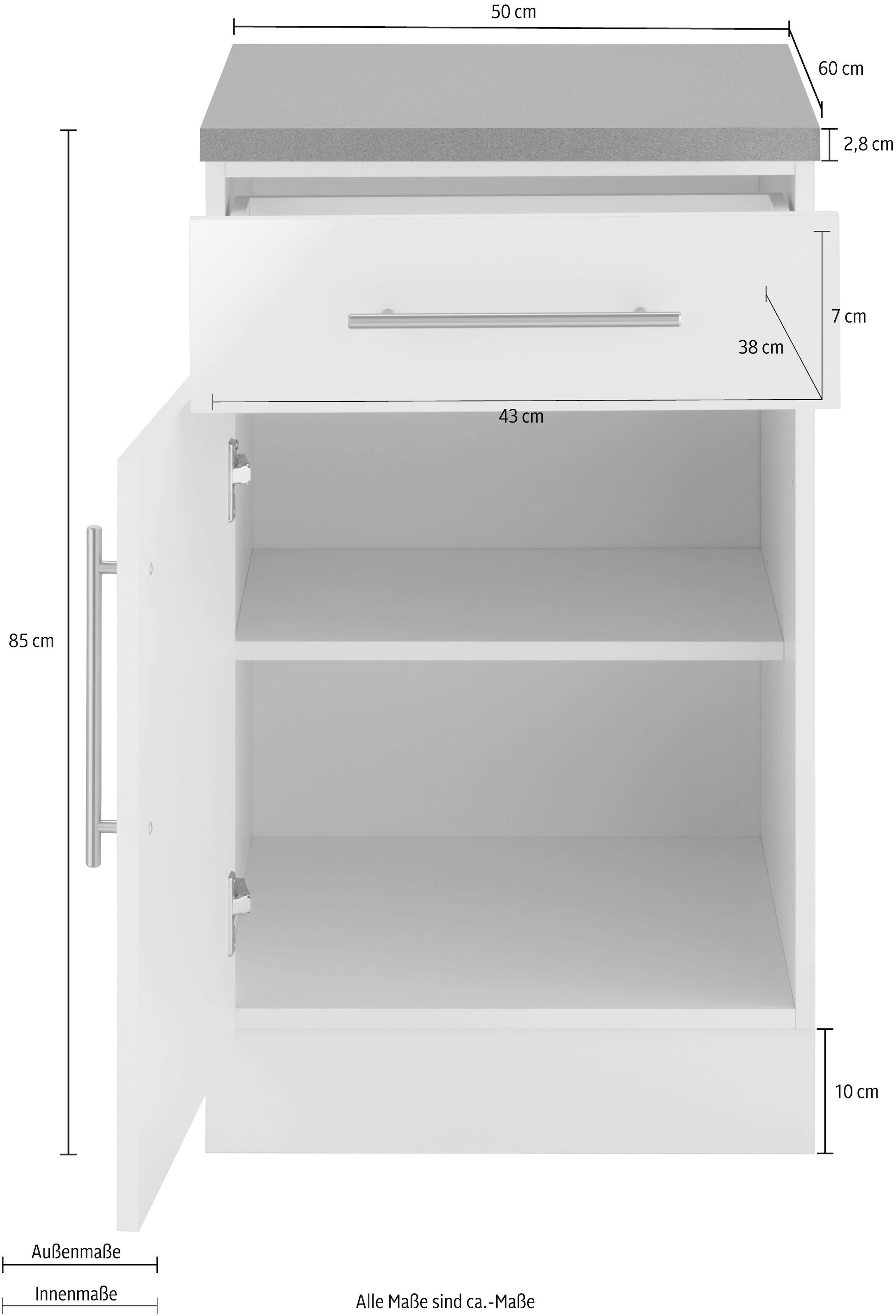wiho Küchen Unterschrank »Cali« 50 cm breit