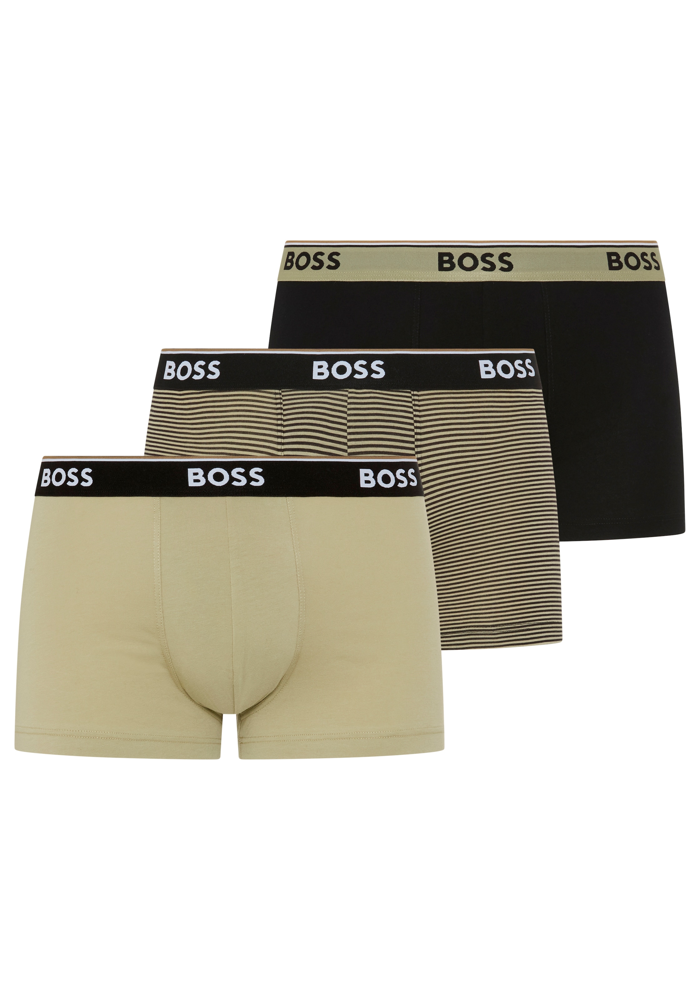 BOSS Trunk Packung, 3 Stk. aus Stretch-Baumwolle, elastischer Bund, mittlere Bundhöhe