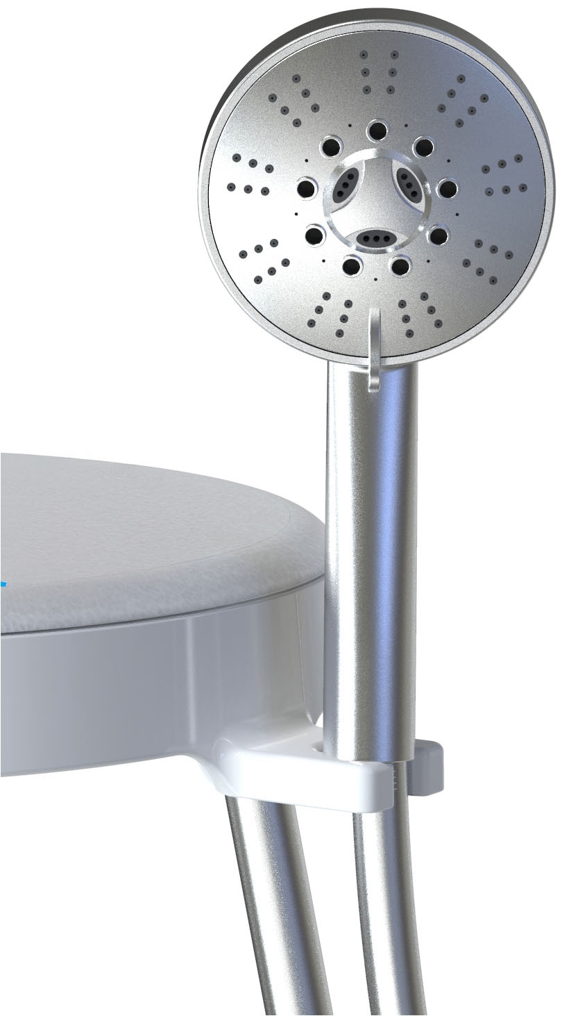 Bischof Dusch- und Badhocker »Rotate 2.0«, belastbar bis 150 kg, TÜV/GS geprüft, drehbare Sitzfläche und Ablage, in 2 Farben