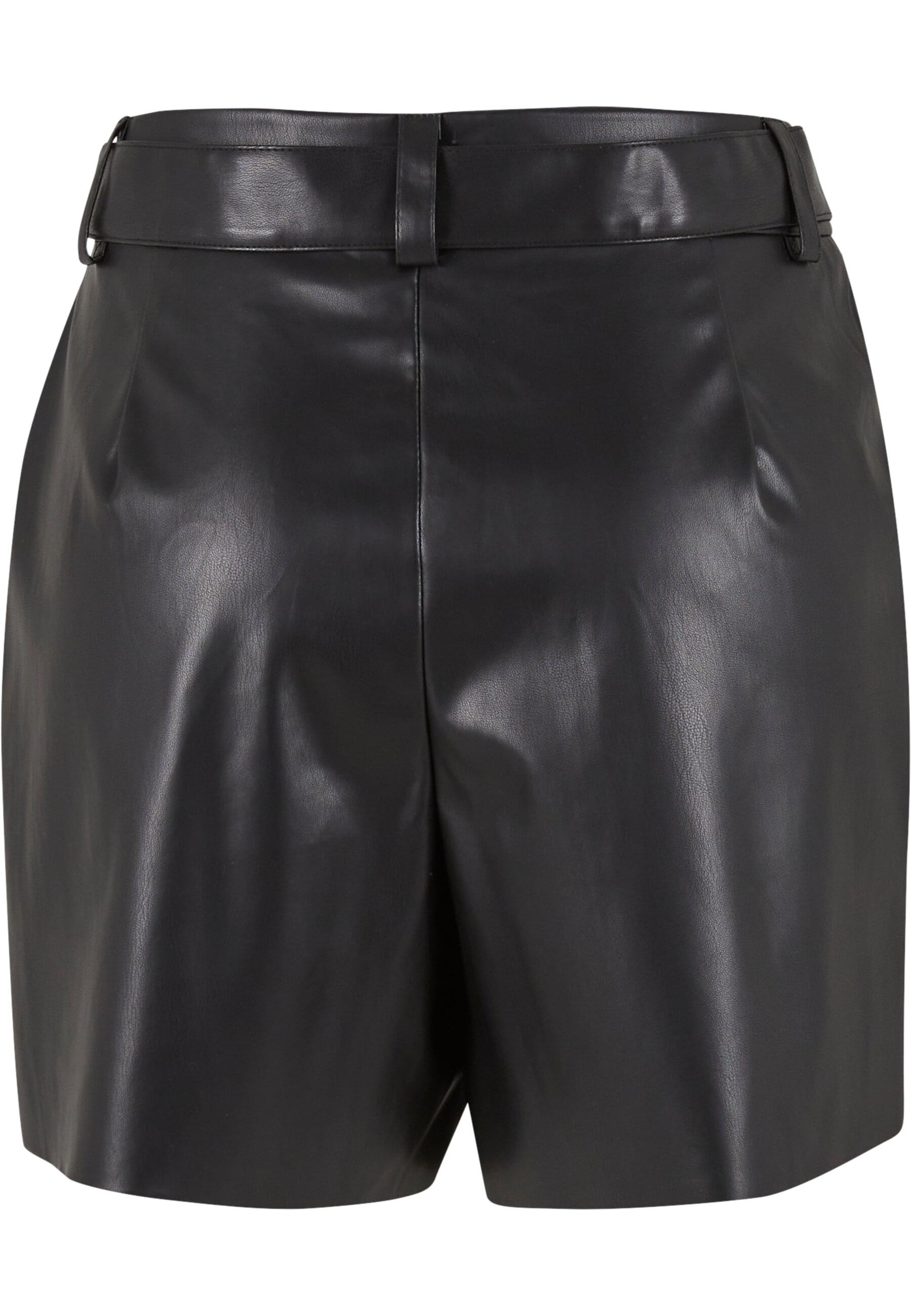 URBAN CLASSICS Shorts "Urban Classics Ladies Synthetic Leather Shorts" günstig online kaufen