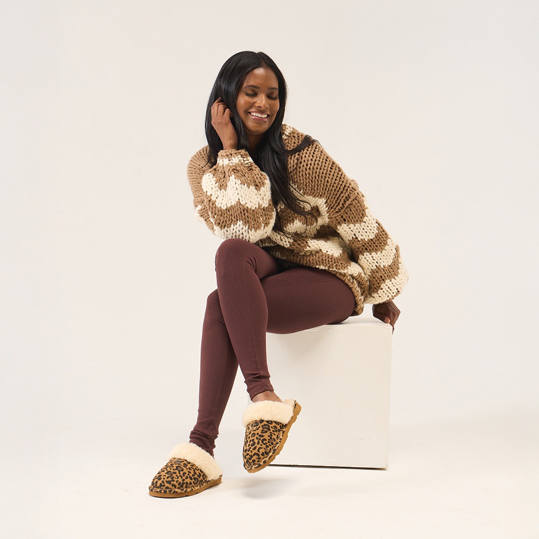 Bearpaw Clog "Loki Exotic" Home Slipper, Hausschuh, Clog mit Leo-Muster günstig online kaufen