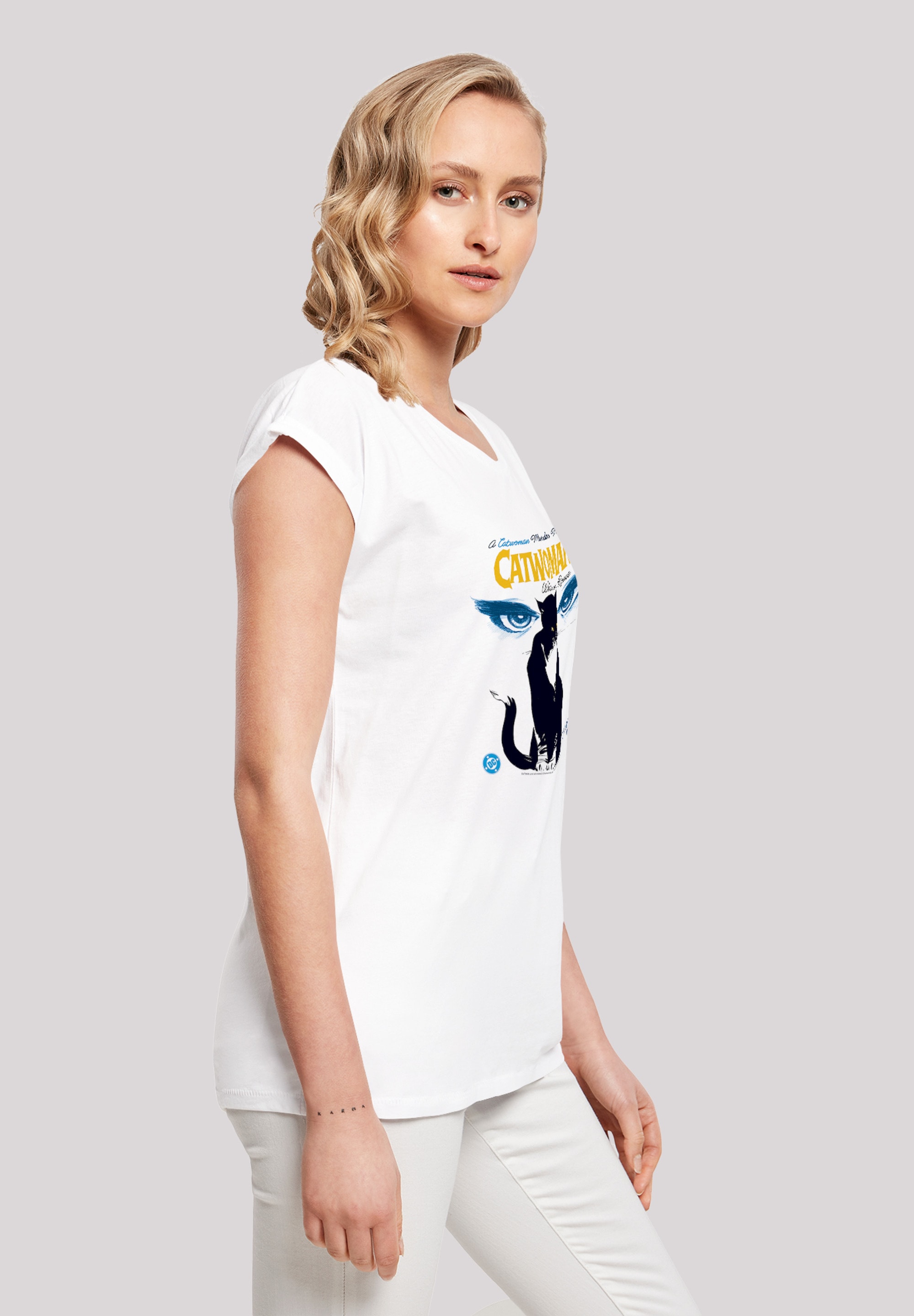 F4NT4STIC T-Shirt »DC Comics Batman Catwoman When In Rome«, Damen,Premium Merch,Regular-Fit,Kurze Ärmel,Bedruckt