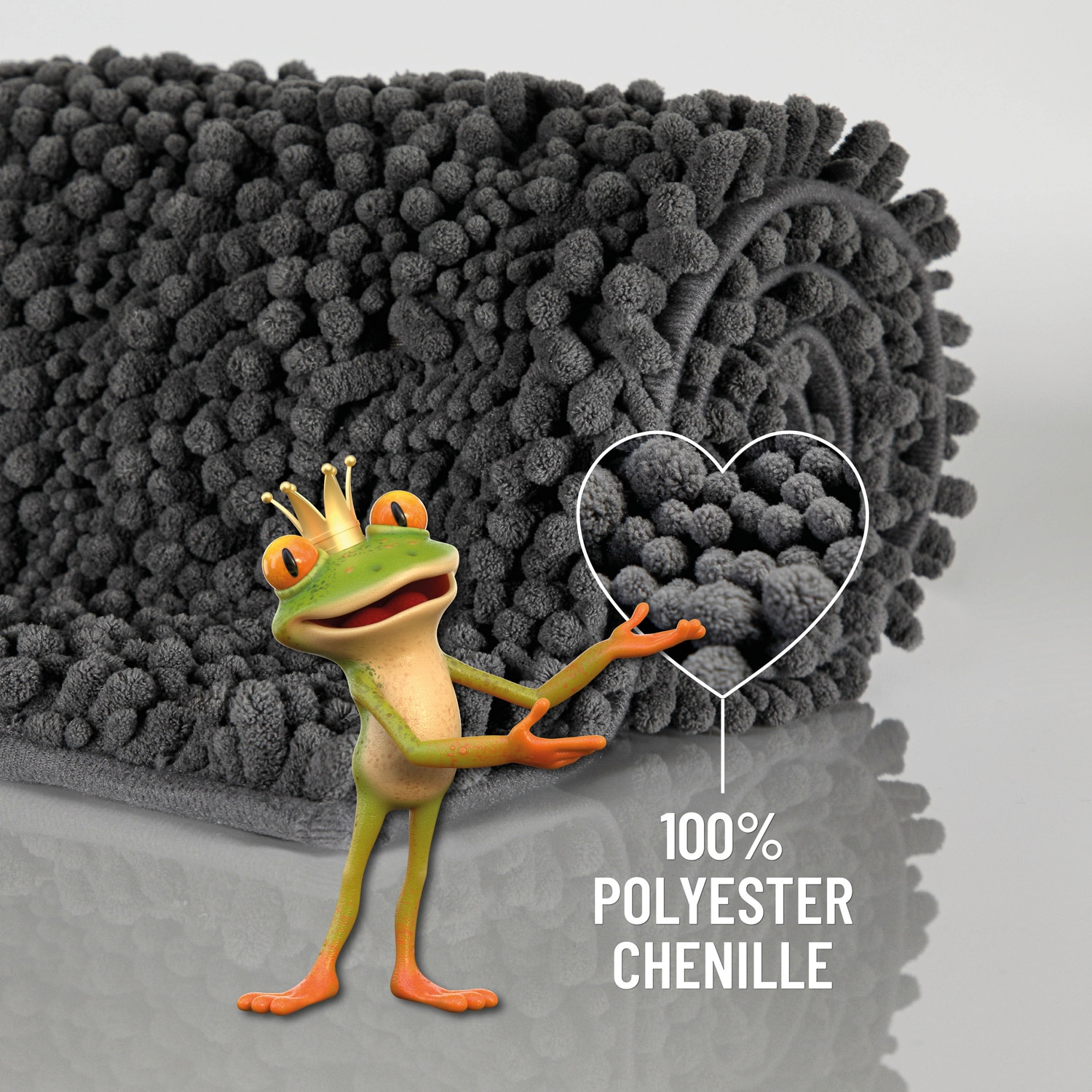 Wecon home Basics Badematte »Benno« Höhe 22 mm waschbar, rutschfest, sehr weich, strapazierfähig, Chenille, robust